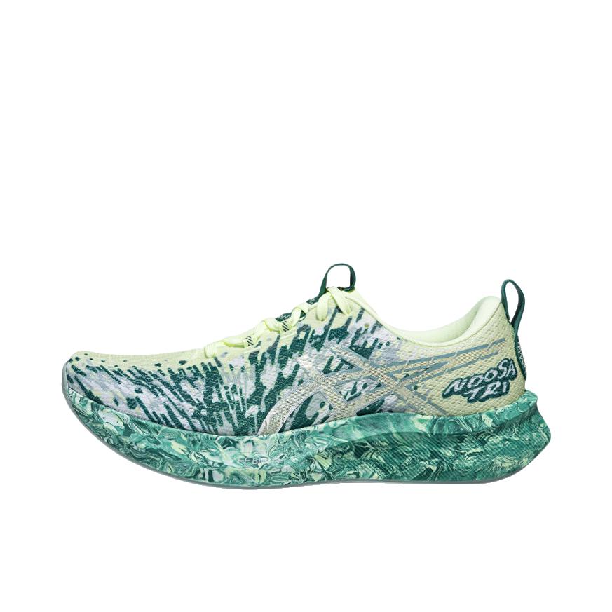 推荐商品：Asics/亚瑟士 Noosa Tri 16 跑鞋 缓震支撑网布透气防滑耐磨舒适轻量回弹圆头竞速织物抓地 绿色