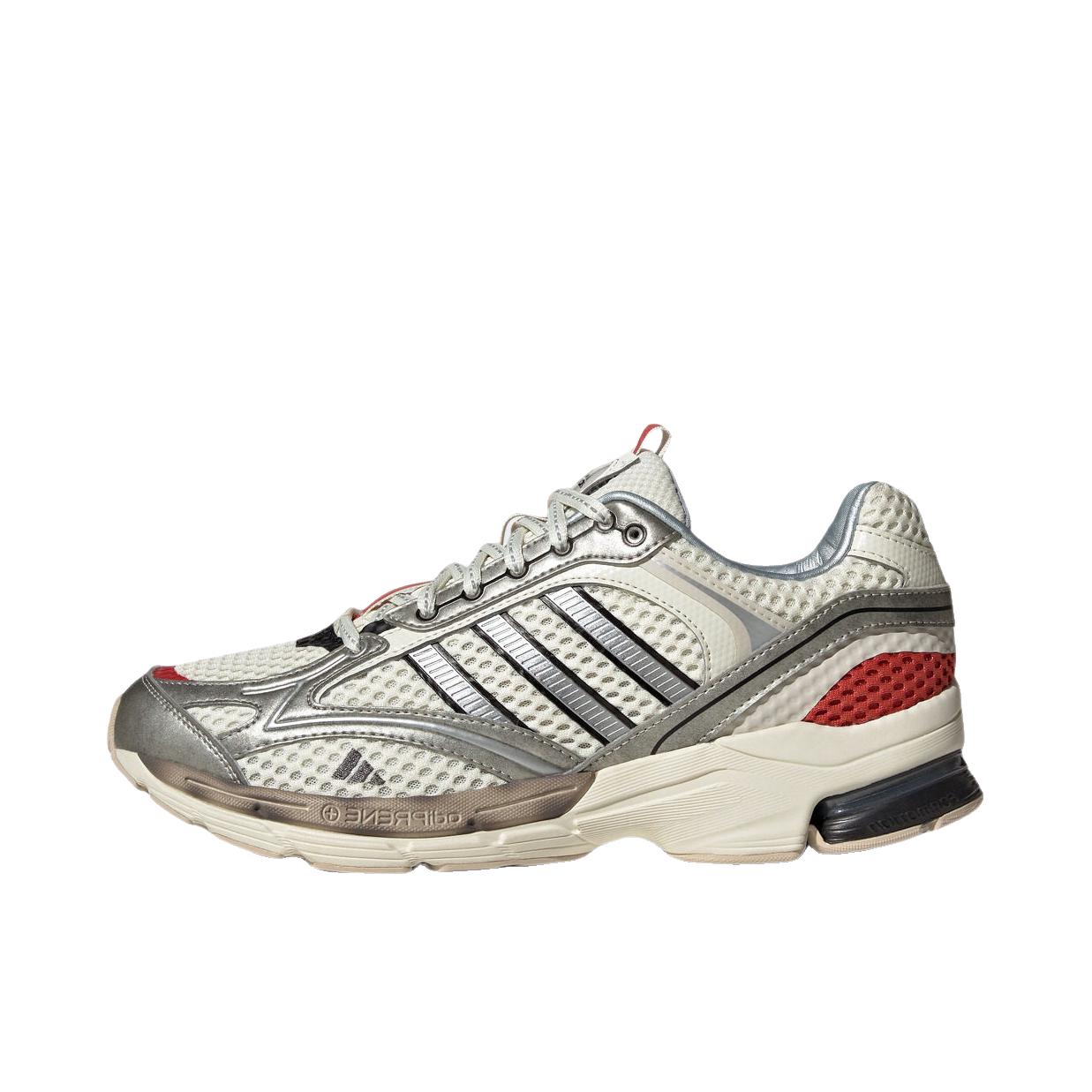 推荐商品：adidas Spiritain 2000 跑鞋 减震防滑耐磨休闲复古织物防水合成革轻运动 象牙白/侦探灰/黑色