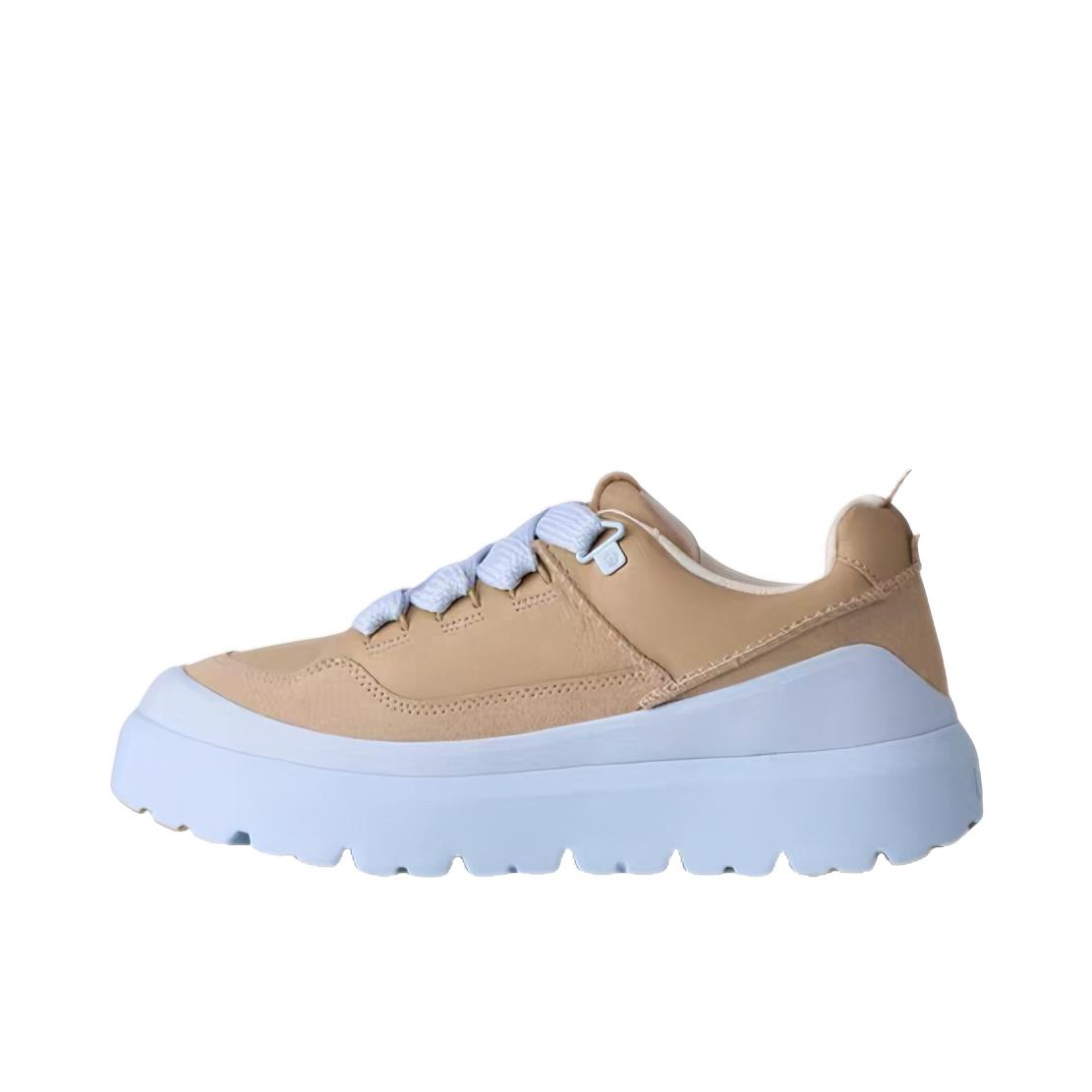 推荐商品：UGG Heritage 运动休闲鞋 牛皮革简约防滑低帮 沙色/天空蓝色