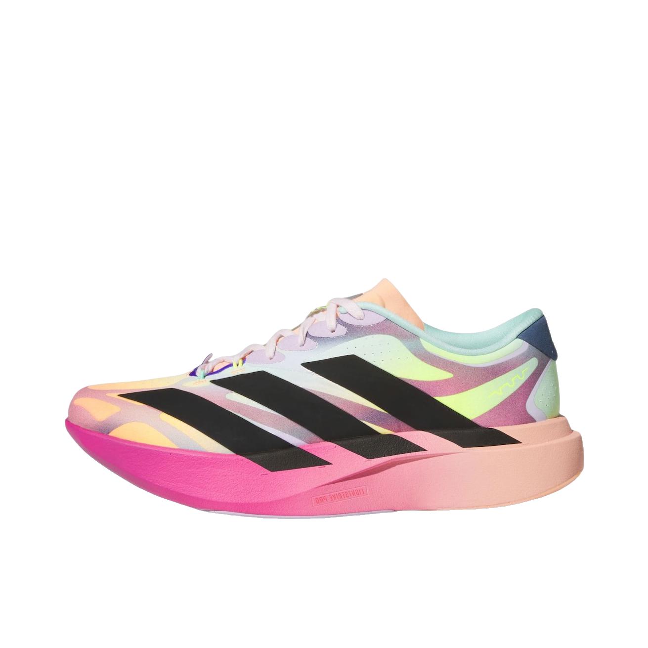 推荐商品：adidas Adizero Evo SL EXO 跑鞋 马拉松竞速橡胶回弹舒适贴合 Whitaker Group联名/粉色/黑色
