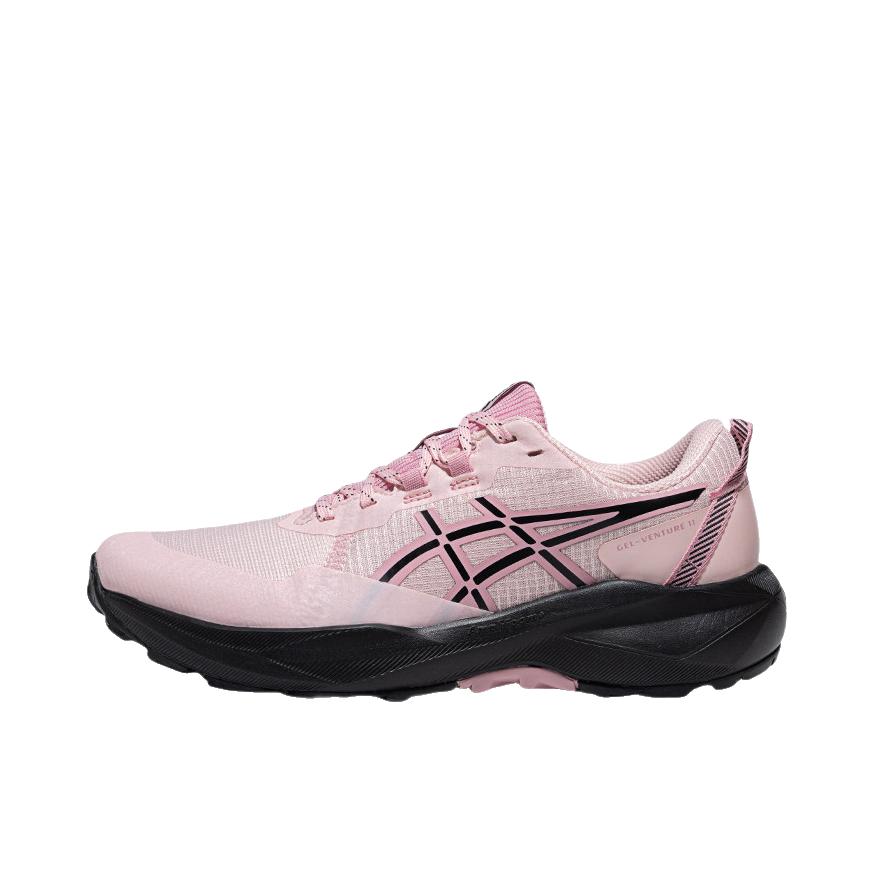 推荐商品：Asics/亚瑟士 GEL-VENTURE 11 越野跑鞋 橡胶减震透气抓地耐穿贴合网布防水 女款/粉色/黑色