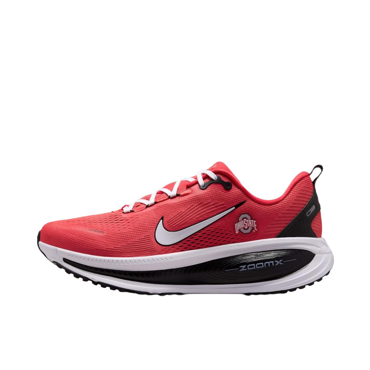 推荐商品：Nike Vomero 18 跑鞋 减震防滑低帮厚底训练轻便短跑贴合防水 NCAA联名/大学红/黑色/白色