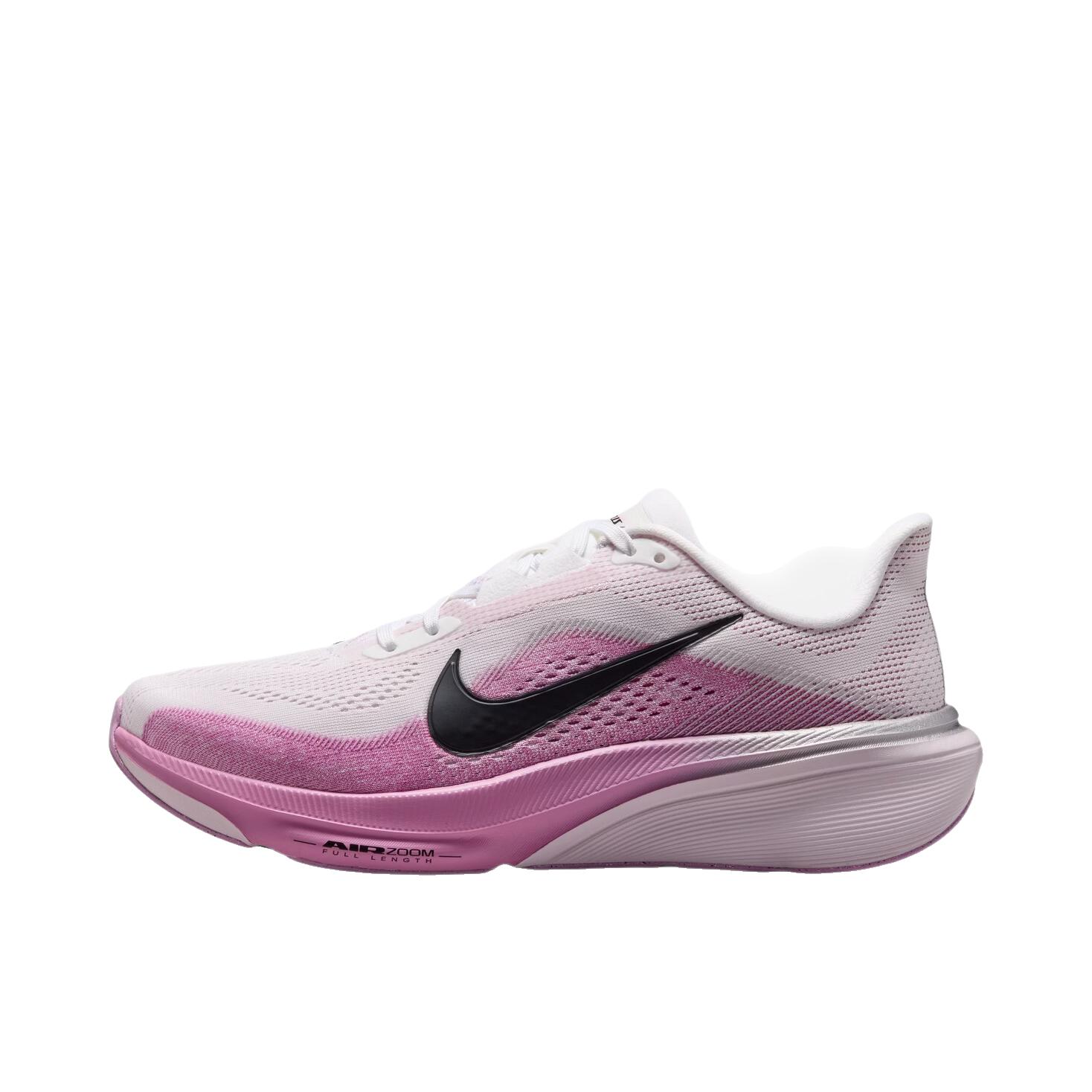 推荐商品：Nike Pegasus 飞马 42 跑鞋 缓震回弹舒适 白色/黑色/浅品红/浅紫丁香色/金属银