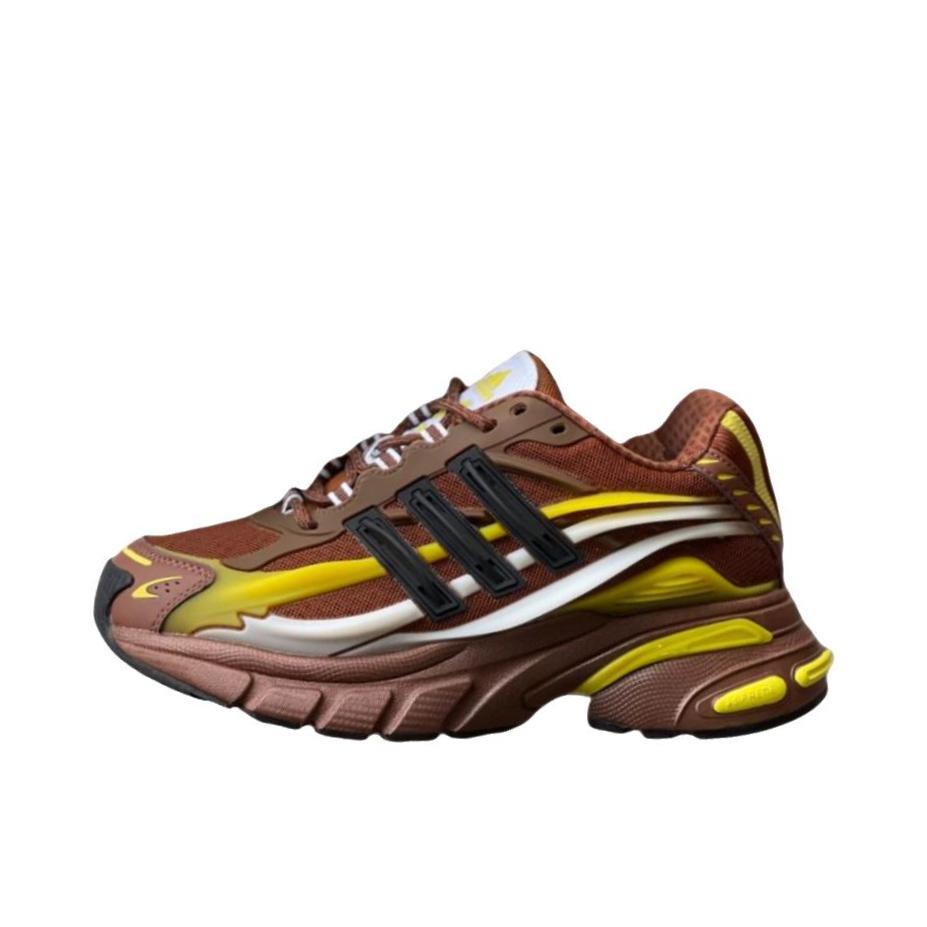 推荐商品：adidas Adistar Jellyfish 老爹鞋 耐磨透气低帮圆头 Pharrell Williams 联名/棕色/黄色