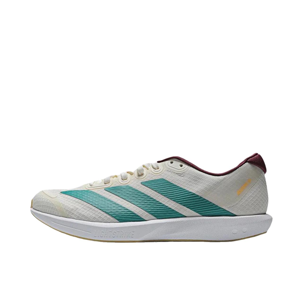 推荐商品：adidas Adizero BK 跑鞋 专业竞速减震耐磨低帮透气回弹织物防滑耐穿 米色
