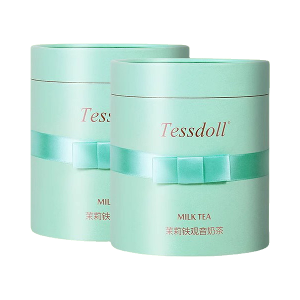 推荐商品：Tessdoll 好喝不怕胖系列 茉莉铁观音味 588g 茶饮料 桶装