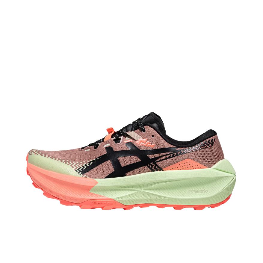 推荐商品：Asics/亚瑟士 TRABUCO MAX 5 越野跑鞋 圆头系带防水抓地缓震贴合 红色/黑色
