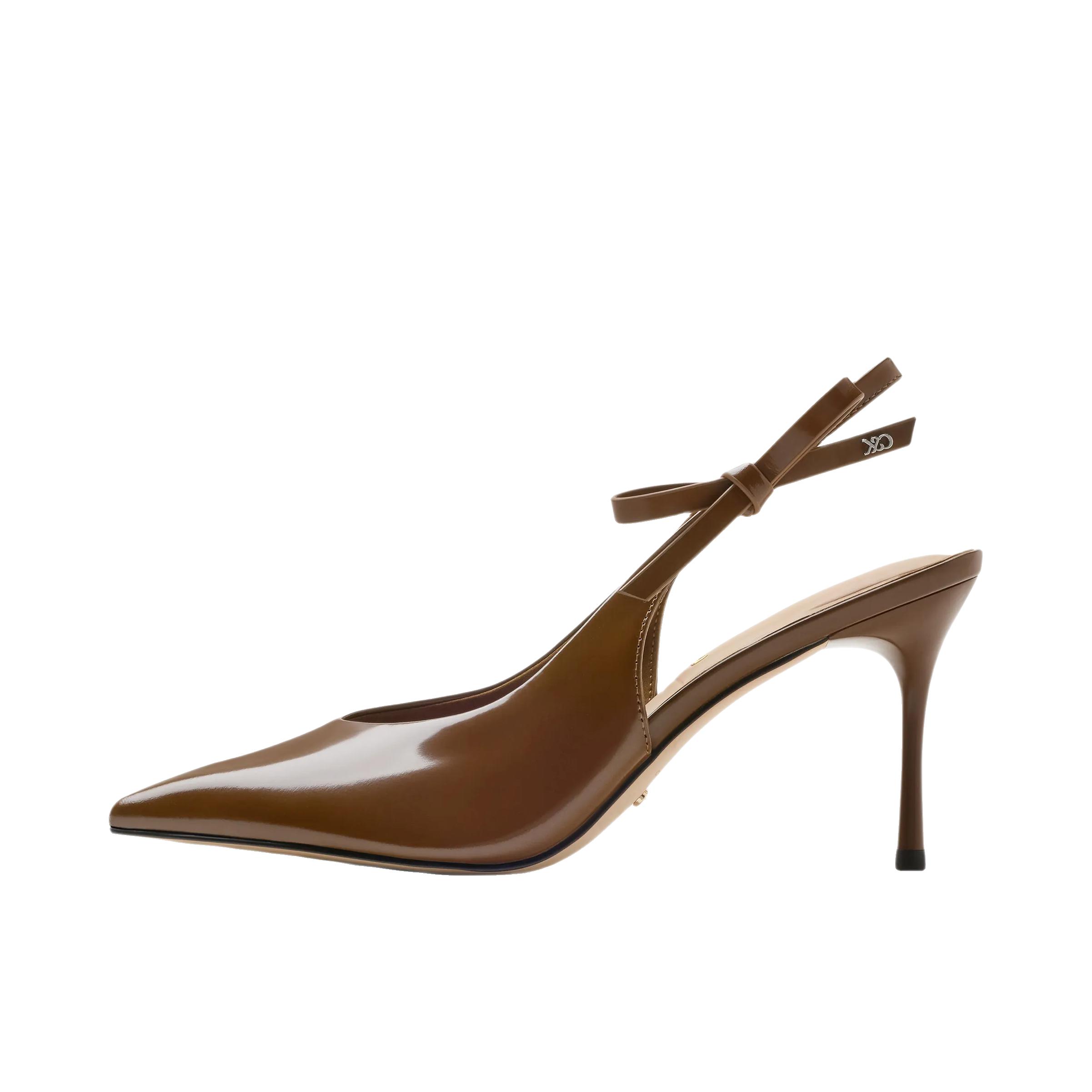 推荐商品：CHARLES&KEITH 高跟鞋 尖头时尚潮流 SL1-60280524 棕色