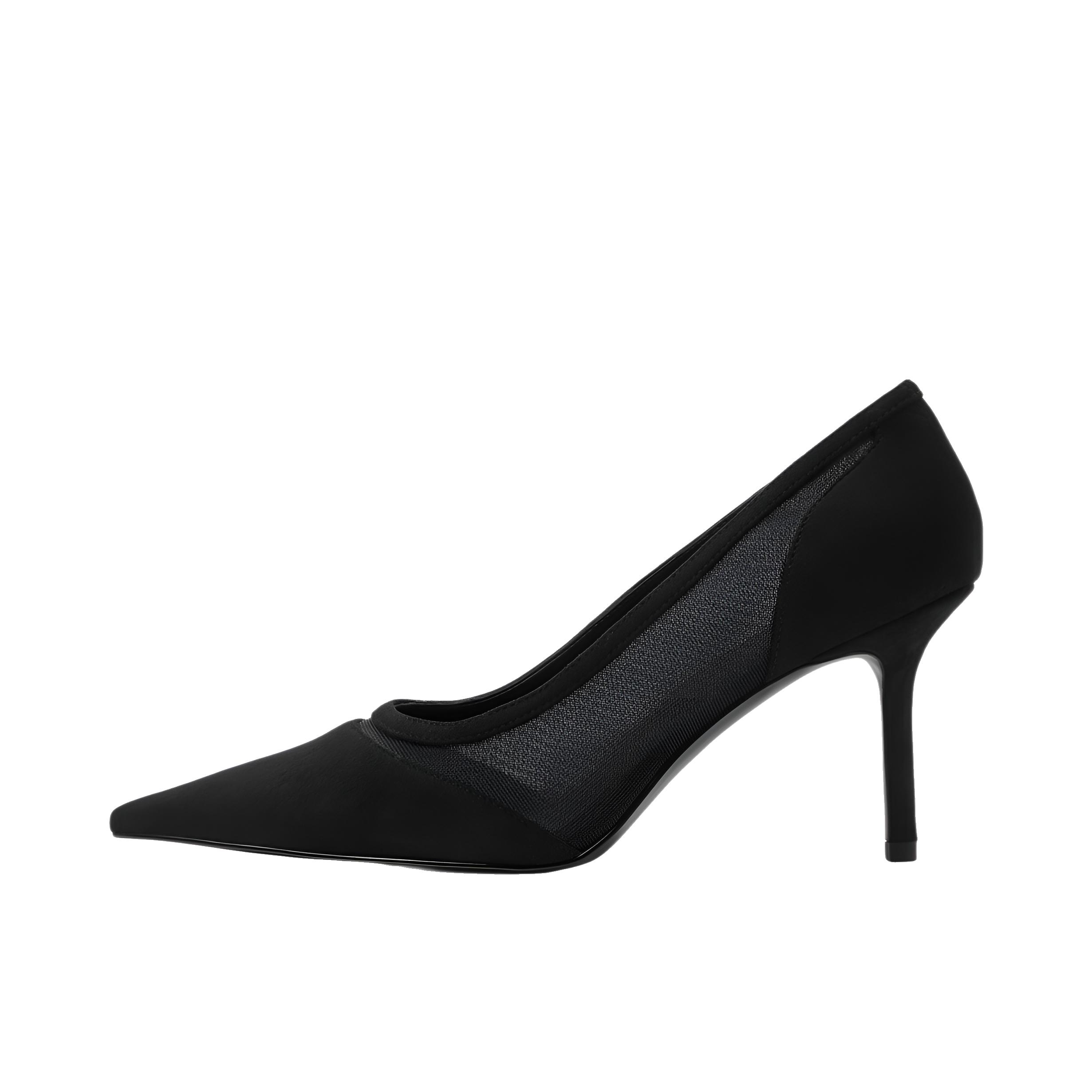 推荐商品：CHARLES&KEITH 高跟鞋 透气时尚气质 CK1-60361628 黑色