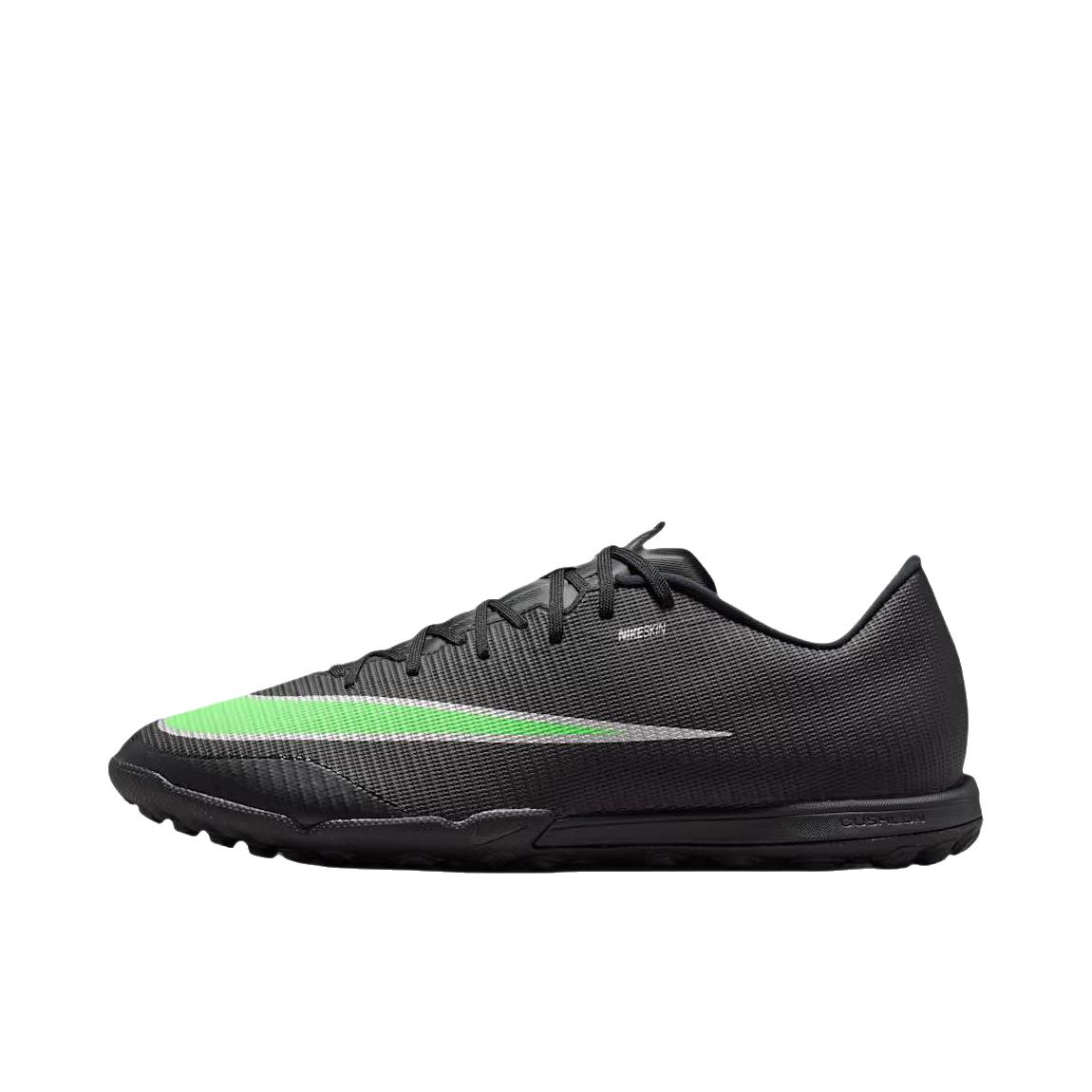 推荐商品：Nike Mercurial Vapor 17 Academy TF 足球鞋 人造草地碎钉 黑色/幻彩绿