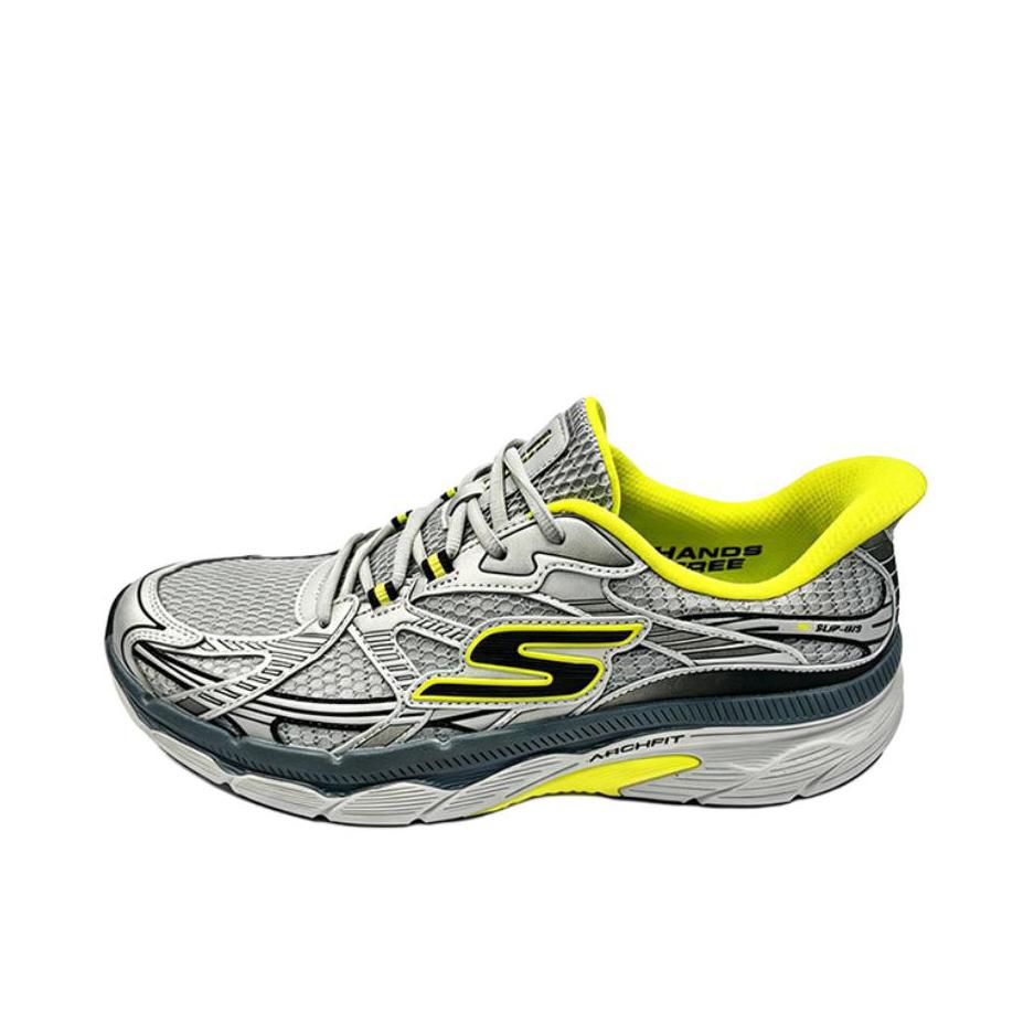 推荐商品：Skechers/斯凯奇 Slip ins 时尚 低帮 舒适 防滑 运动休闲鞋 低帮/灰色/黄色