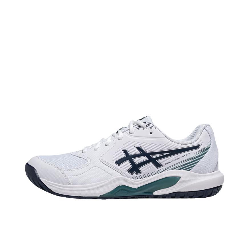 推荐商品：Asics/亚瑟士 GEL-DEDICATE 9 网球鞋 稳定透气防滑 白色/蓝色