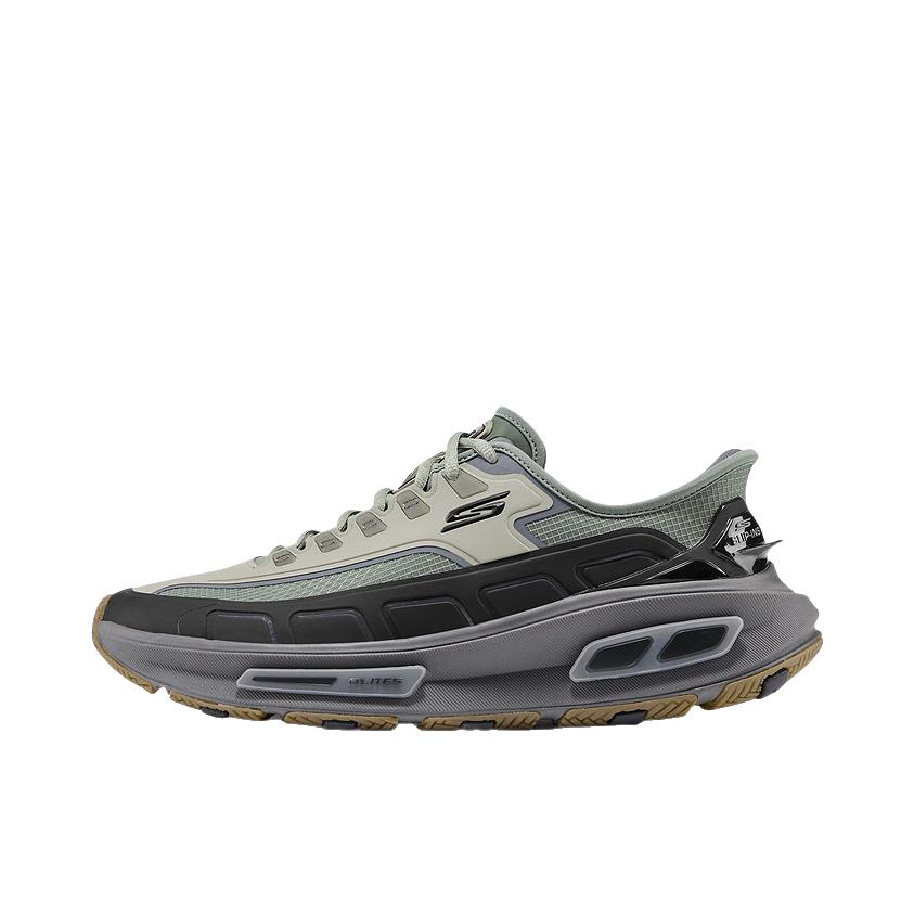 推荐商品：Skechers/斯凯奇 Slip-ins D'LITES 330 运动休闲鞋 柔软支撑低帮圆头 橄榄绿
