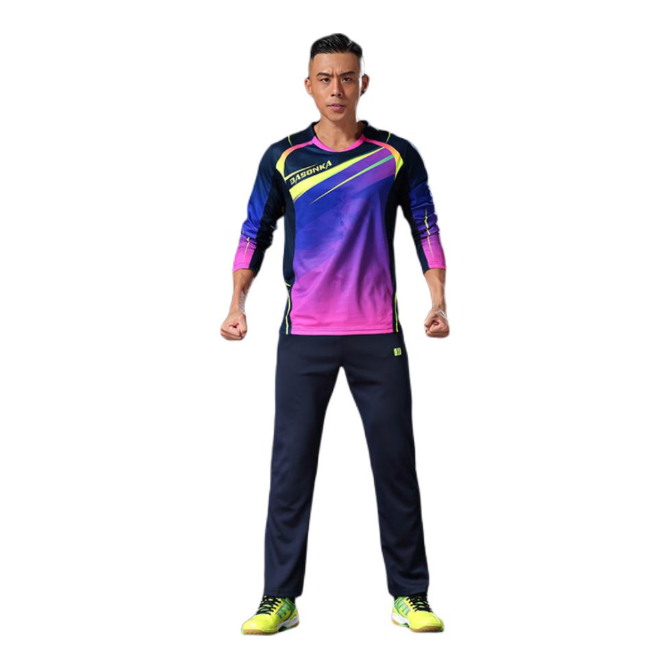 推荐商品：单双号 速干羽毛球服套装 27435 紫/男