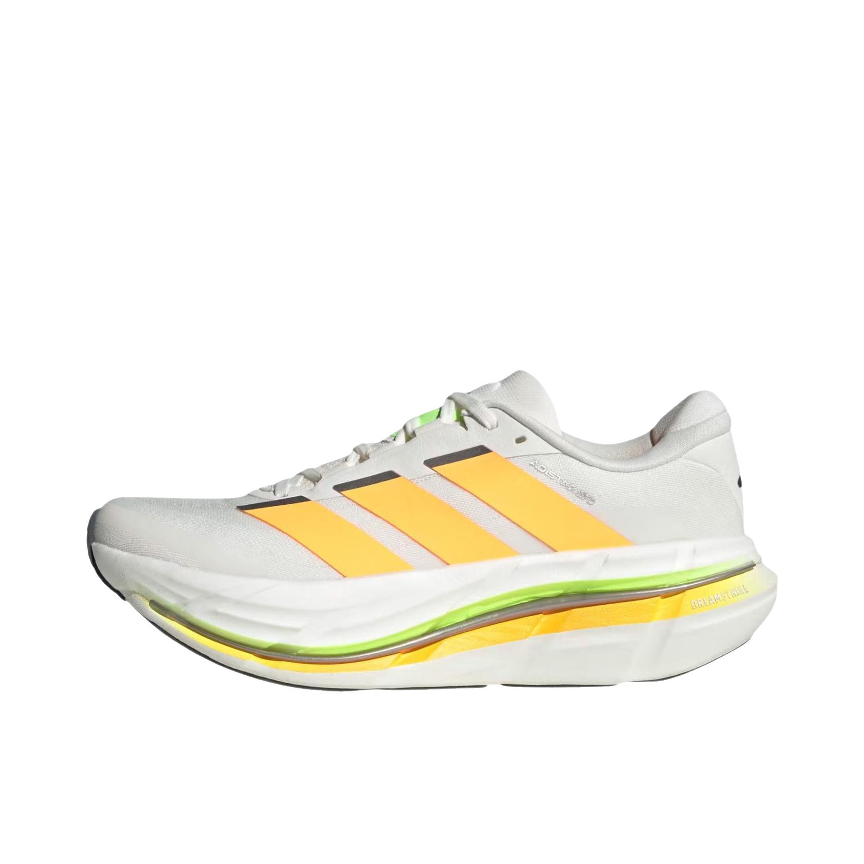 推荐商品：adidas ADISTAR BYD 2 跑鞋 超轻马拉松长跑 云白色/亮橙色/信号绿