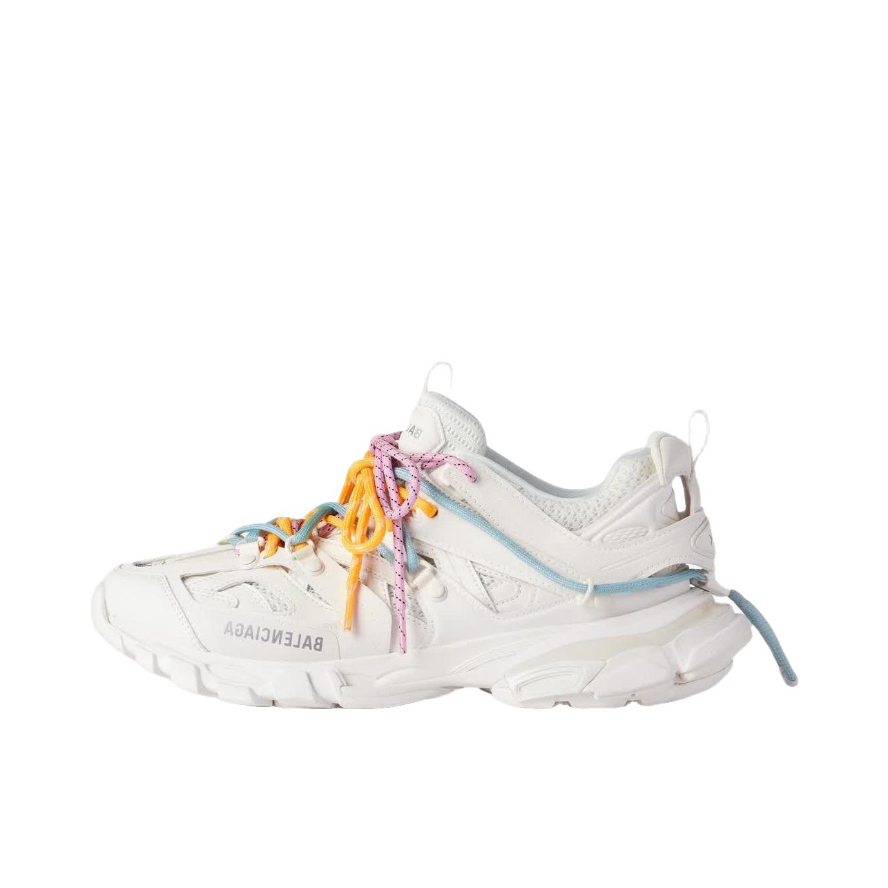 推荐商品：Balenciaga/巴黎世家 Track Trail Laces 运动鞋 老爹鞋 圆头系带低帮厚底 女款/白色/橙色/蓝色/粉红色