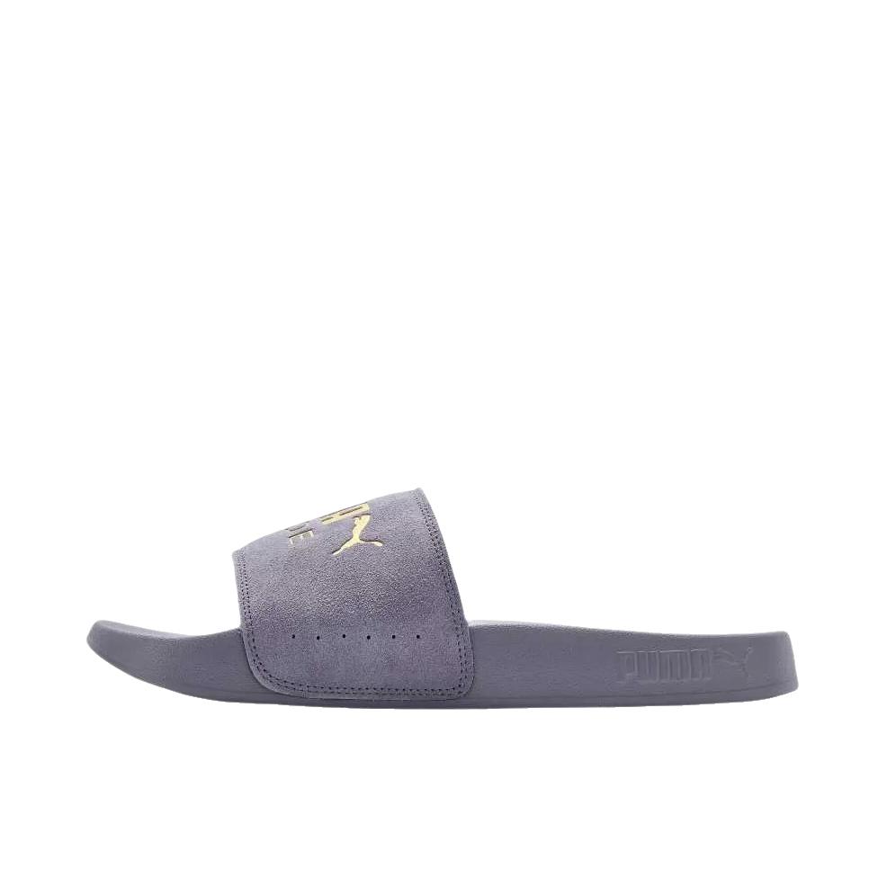 推荐商品：Puma/彪马 Leadcat 2.0 拖鞋 防滑耐磨舒适透气休闲外穿沙滩一字运动情侣 浅紫色/金色