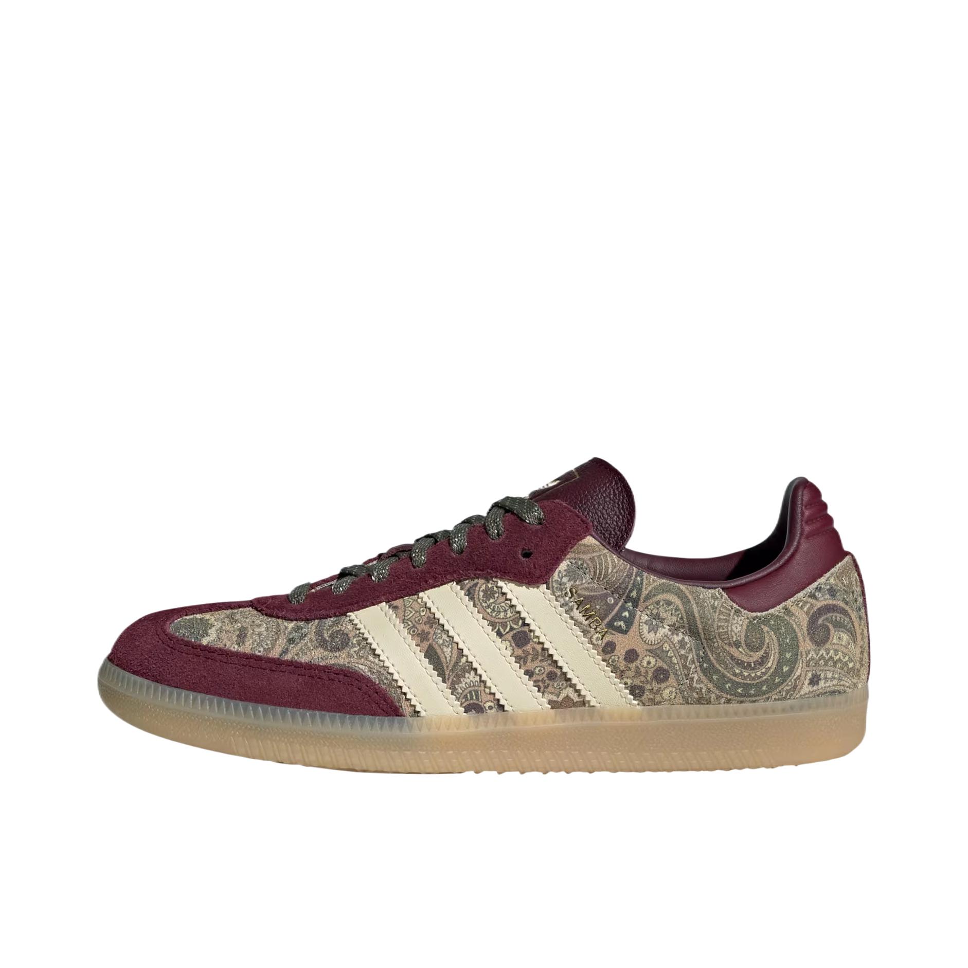 推荐商品：adidas Originals Samba OG T头鞋 板鞋 经典复古舒适百搭耐磨合成革圆头薄底贴合 低帮/酒红色/暖香草色/橄榄绿 