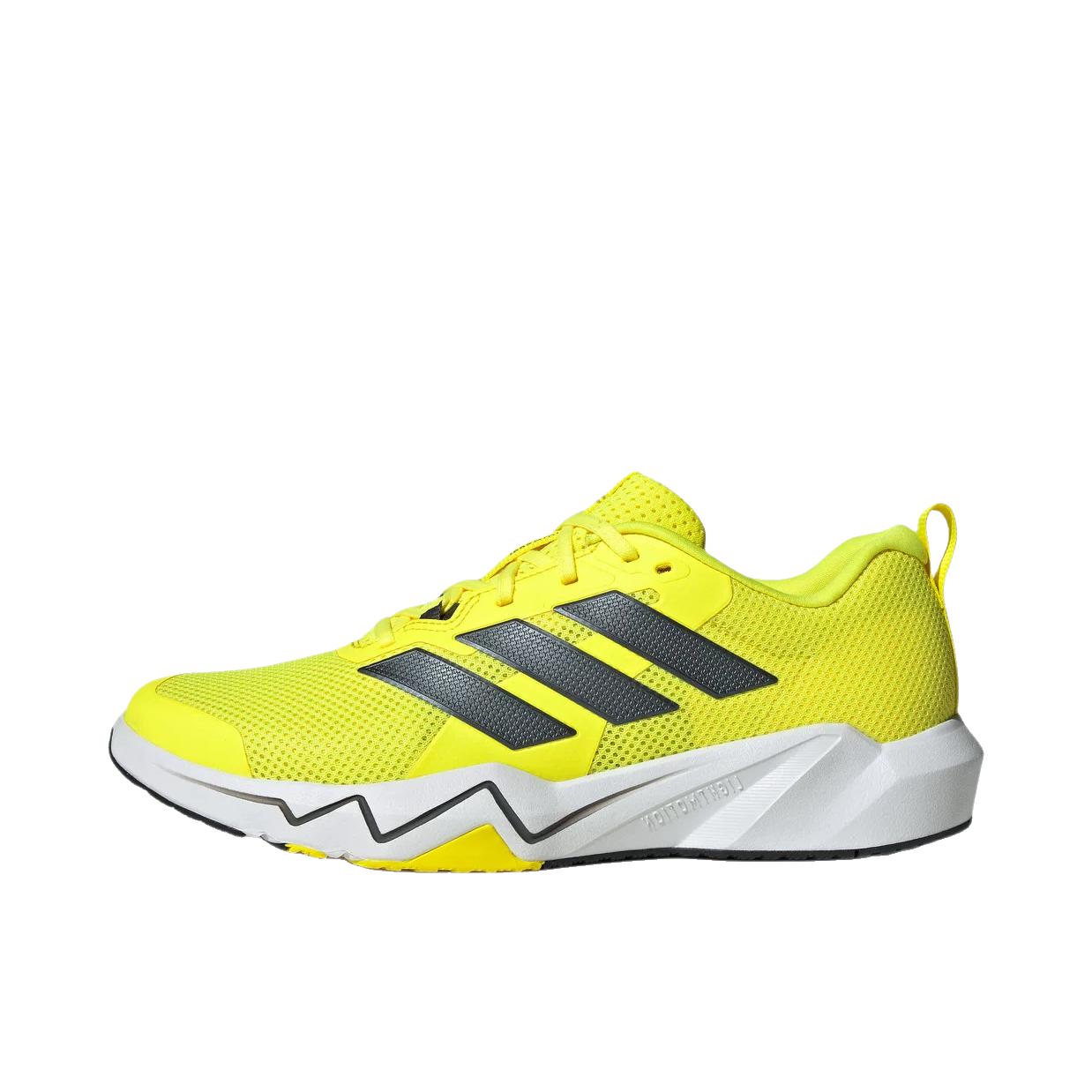 推荐商品：adidas Rapidmove Go 训练鞋 透气网面圆头厚底百搭贴合支撑 太阳能黄/黑色/白色