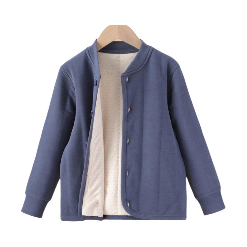 推荐商品：Cai Qiao/彩桥童装 保暖抑菌加厚棉服 中大童 9700 宝蓝/男