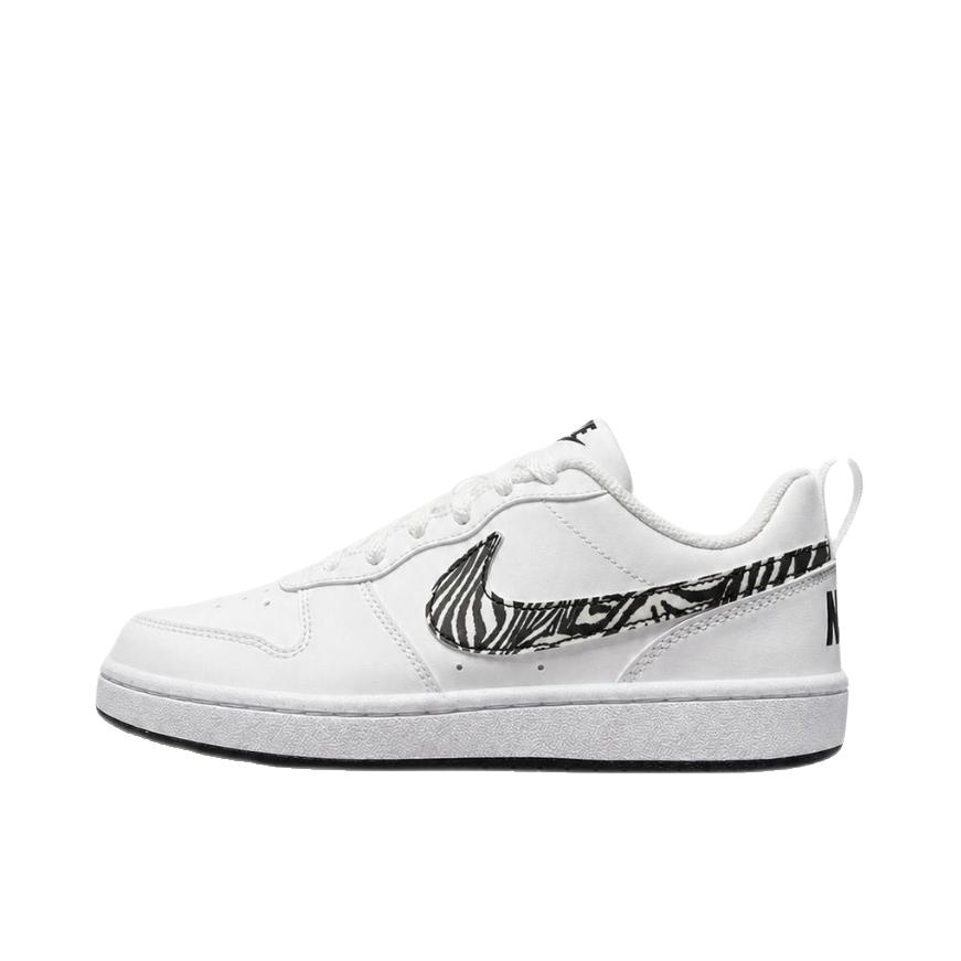 推荐商品：Nike Court Borough 板鞋 复古舒适透气防滑耐磨轻便防水耐穿 大童/白色/黑色/灰色
