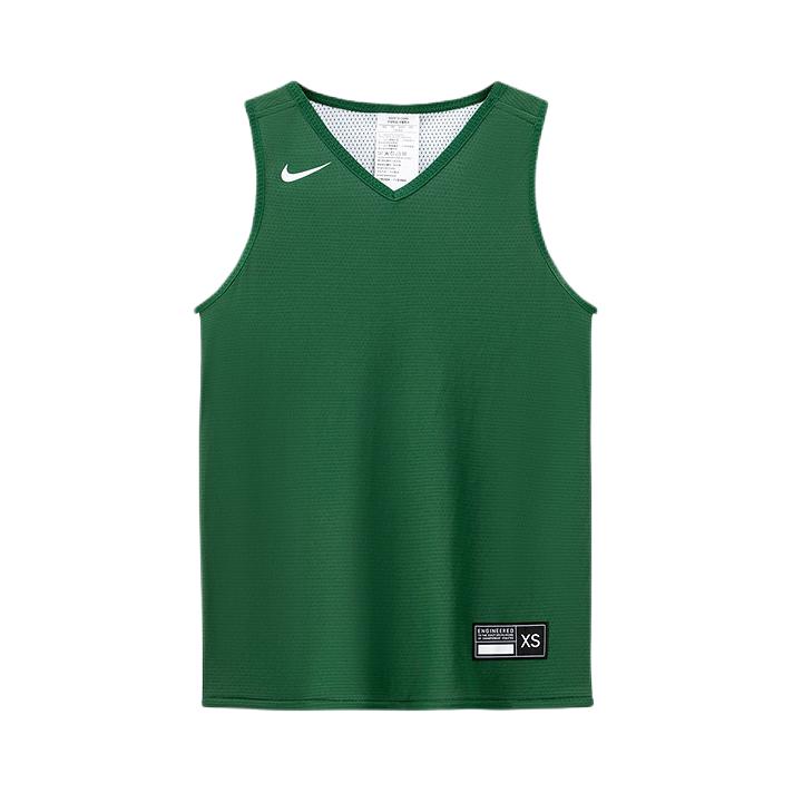 推荐商品：Nike/耐克童装 赛事系列透气双面穿套头V领篮球服 中大童 NY2512041G 峡谷绿