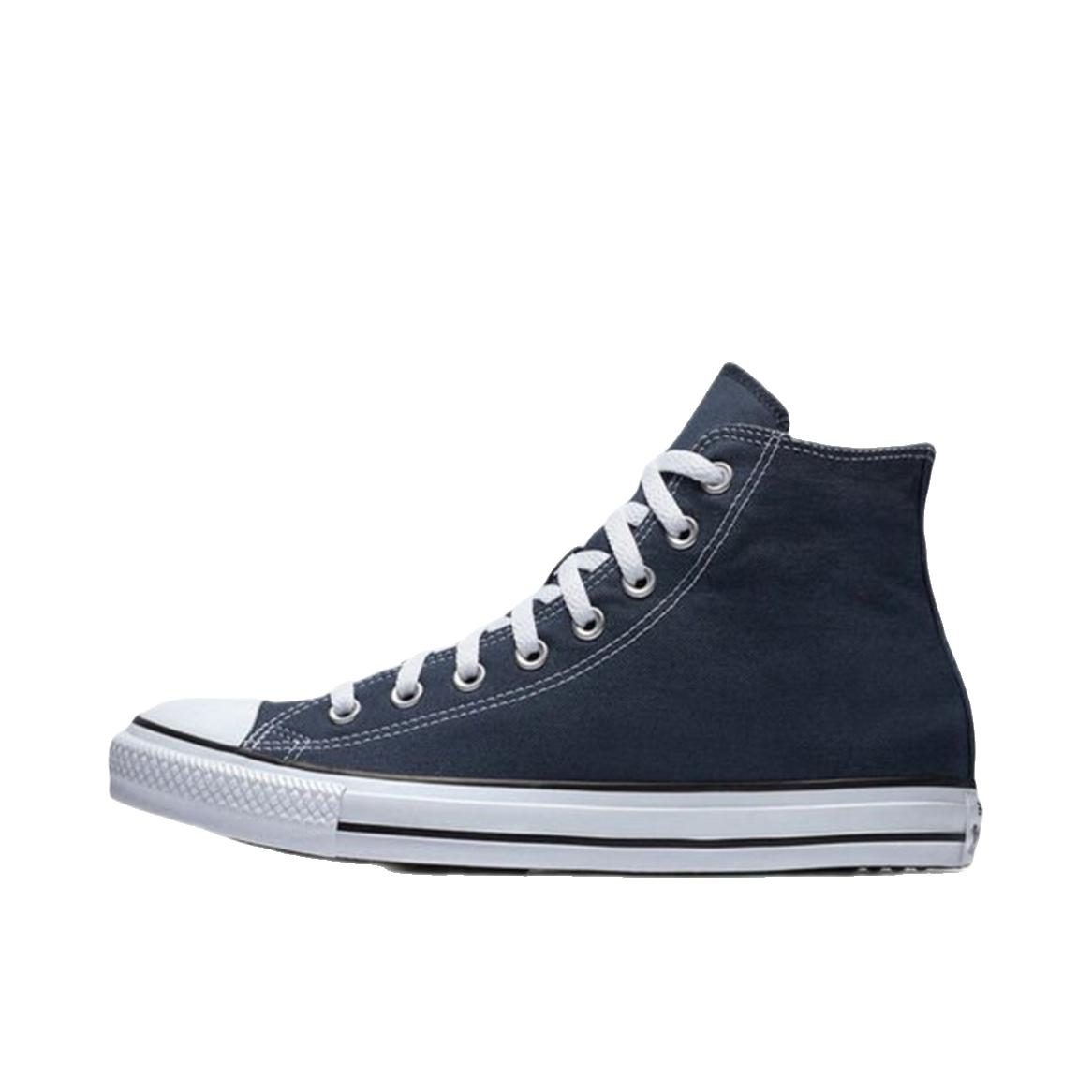 推荐商品：Converse/匡威 Chuck Taylor All Star 帆布鞋 常青款轻便防滑耐磨百搭复古圆头减震贴合高帮 海军蓝/白色/蓝色