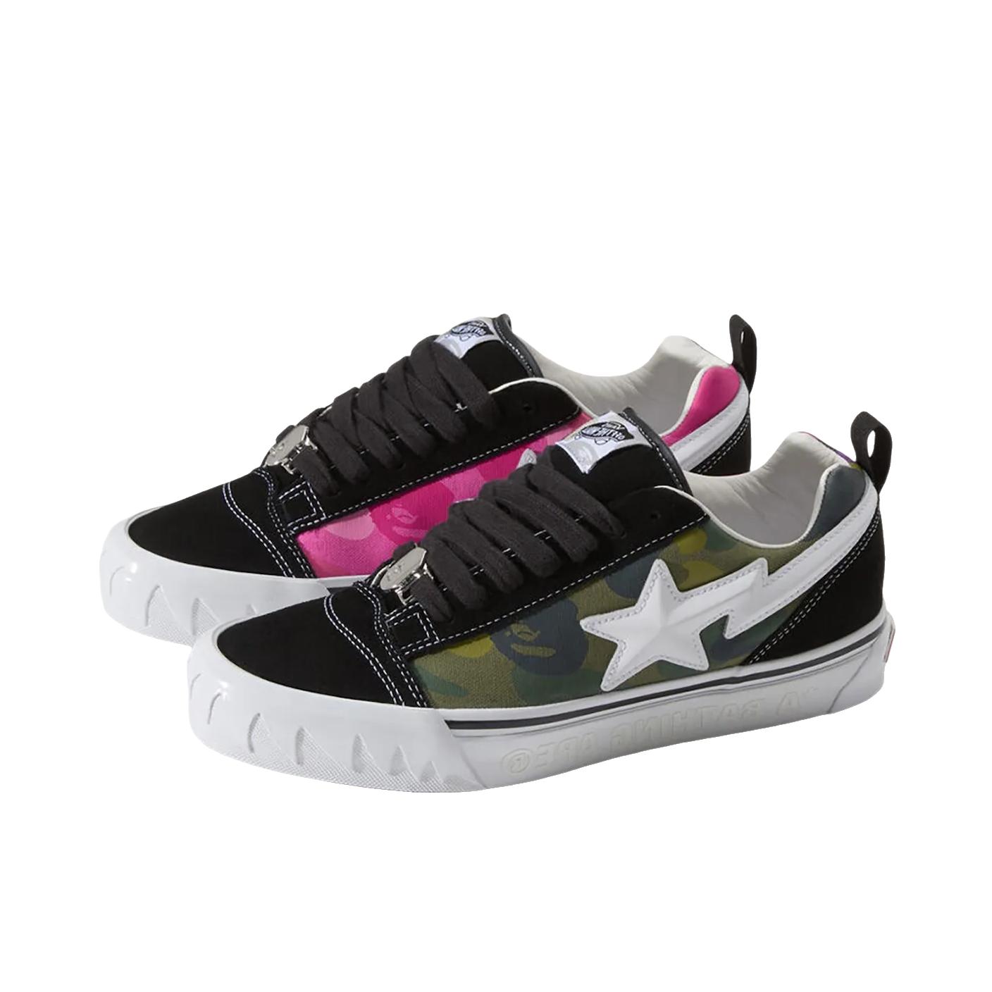 推荐商品：Vans/范斯 Knu Skool Collection 板鞋 防滑耐磨透气 BAPE联名/鸳鸯款/黑色