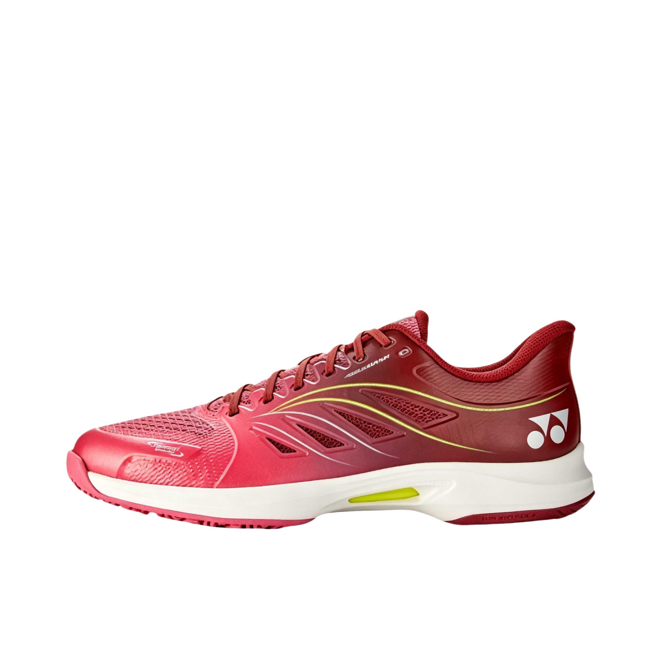 推荐商品：YONEX/尤尼克斯 Aerus Dash 5GC.SHTAD5GC 网球鞋 厚底圆头 珊瑚红/酒红色