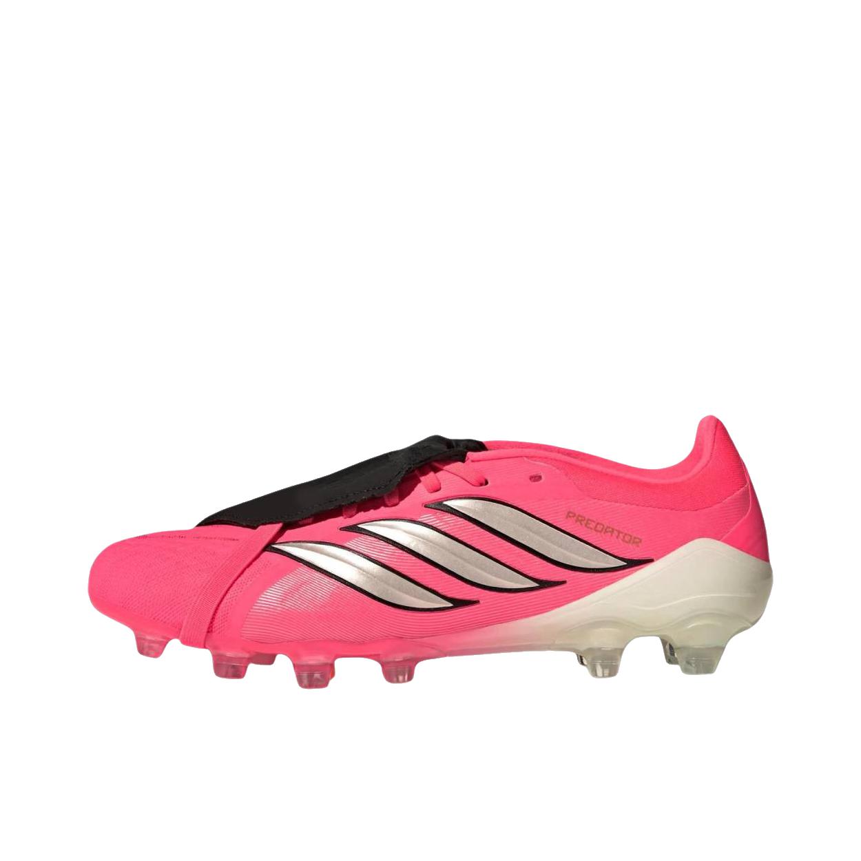 推荐商品：adidas 猎鹰26 Predator Elite FT AG 足球鞋 顶级胶质短钉人草防滑包裹性 粉色 
