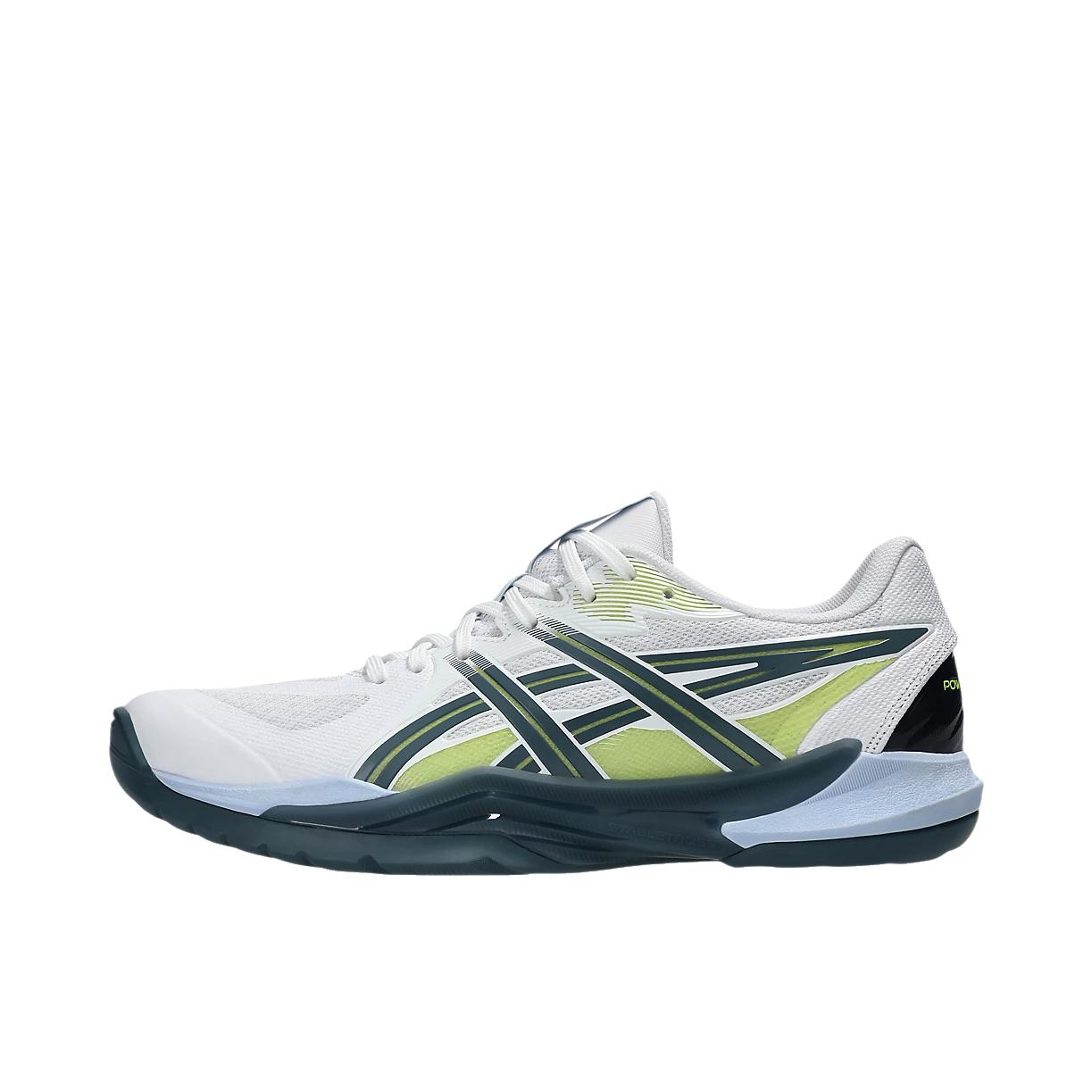 推荐商品：Asics/亚瑟士  极光  Gel-Powerbreak FF  防滑 美观 舒适 耐磨 稳定支撑 缓震 轻量  综训鞋 羽毛球鞋  白色/原靛蓝