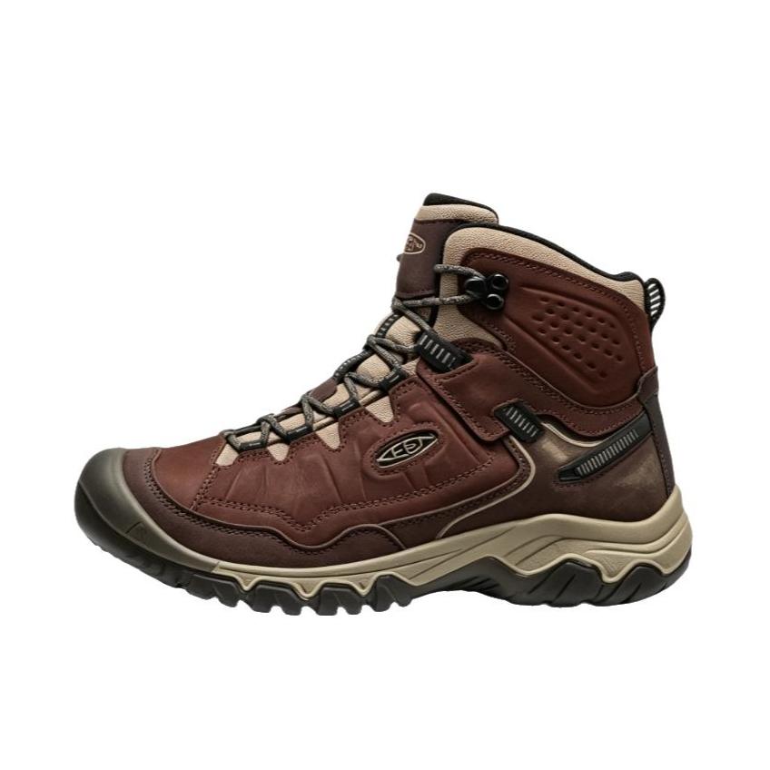 推荐商品：KEEN/科恩 Targhee 4 中帮 减震耐磨 舒适防水 户外鞋 徒步鞋 深咖色/棕色