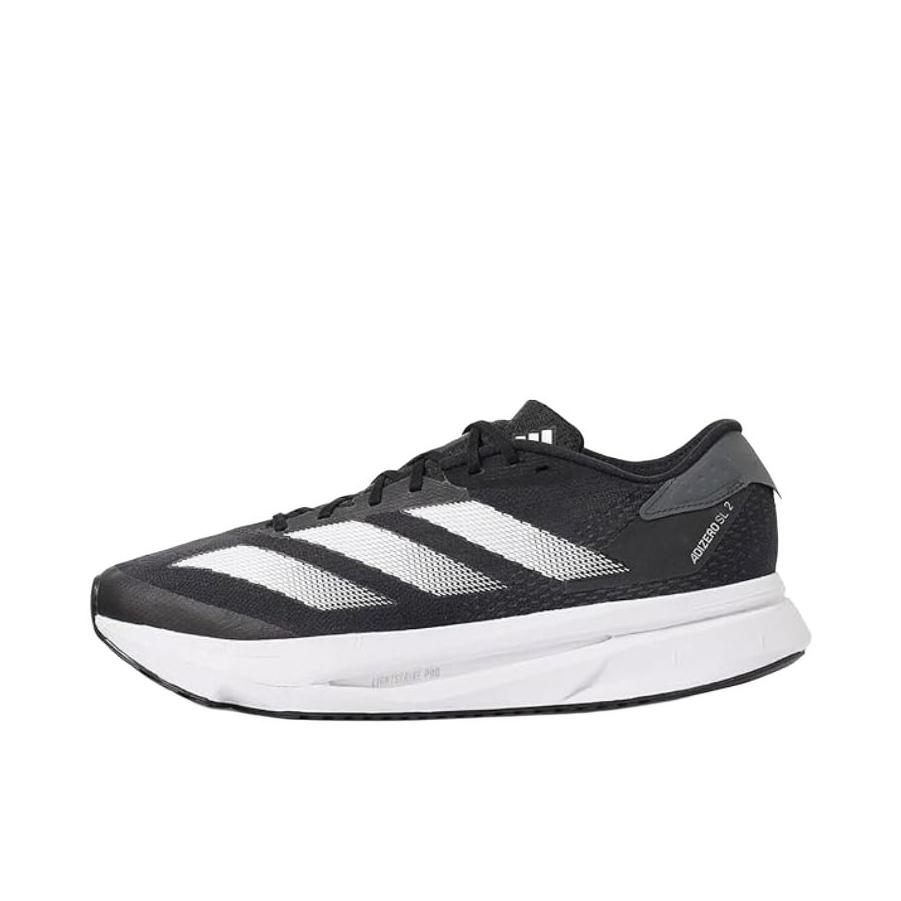 推荐商品：adidas Adizero Sl 2 跑鞋 轻便缓震支撑马拉松闪充长跑备赛体测训练防滑竞速贴合 宽版/低帮/黑色