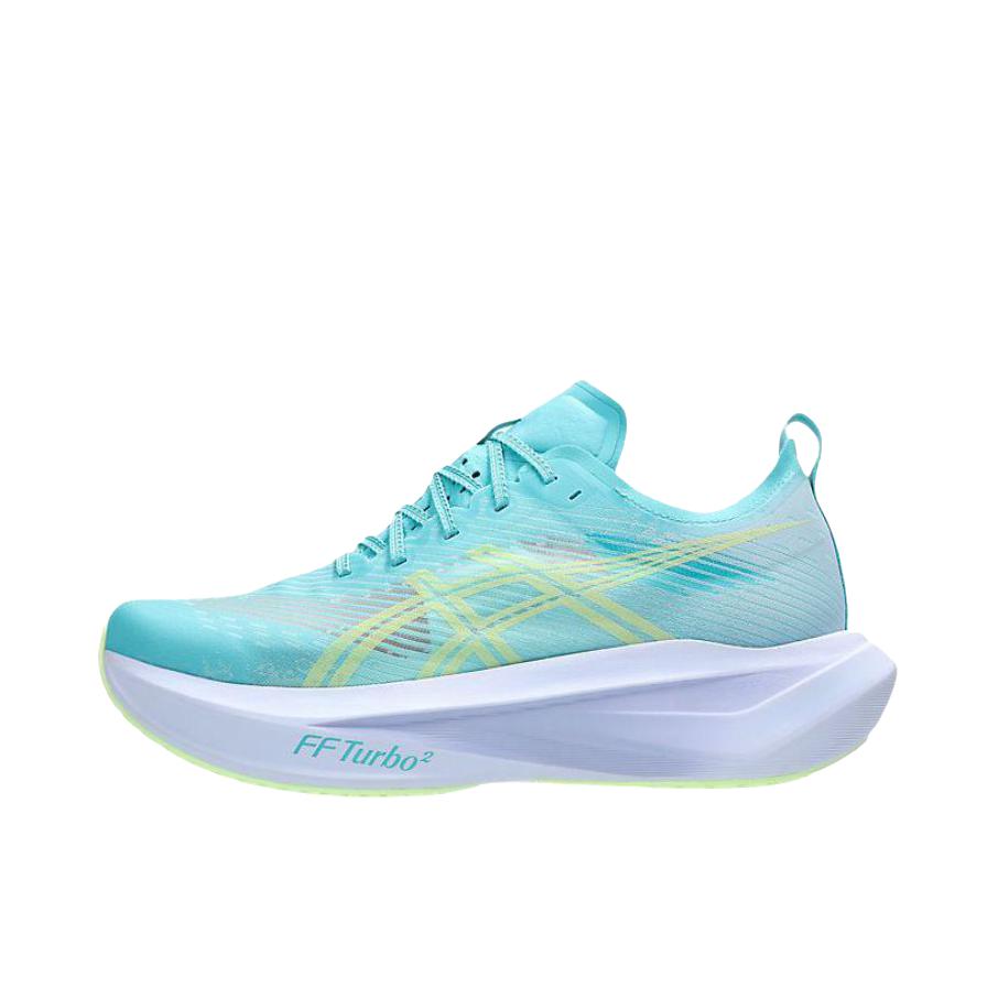 推荐商品：Asics/亚瑟士 MEGABLAST 跑鞋 百搭圆头系带橡胶轻量回弹缓震缓冲 浅蓝色