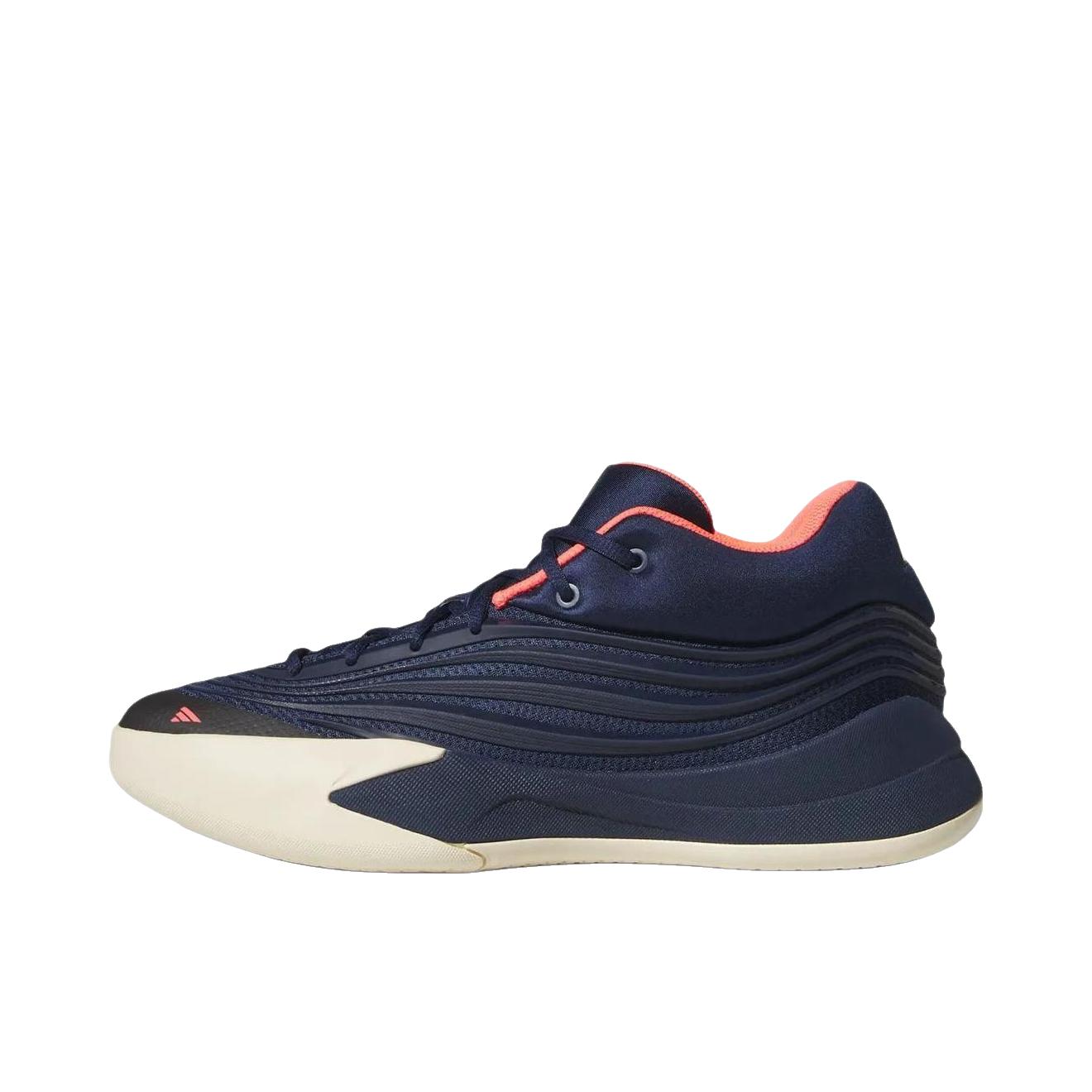 推荐商品：adidas 利拉德 10代 篮球鞋 专业缓震防滑室外训练柔和稳定耐用贴合 深蓝色