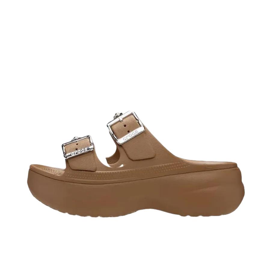 推荐商品：Crocs/卡骆驰 云朵自在 拖鞋 日常圆头平底 女款/乌贼棕/银色