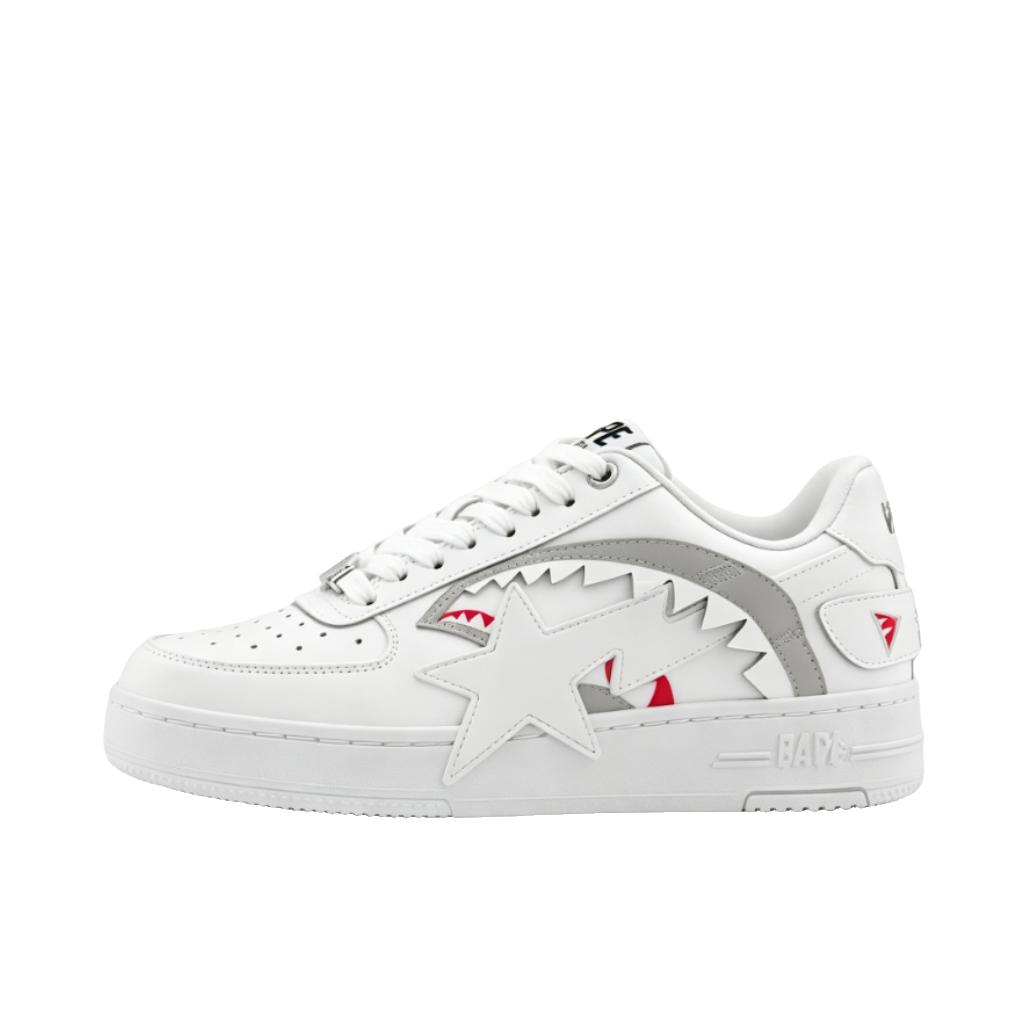 推荐商品：Bape/猿人头 板鞋 舒适透气时尚 0ZXSHM309911R 白色