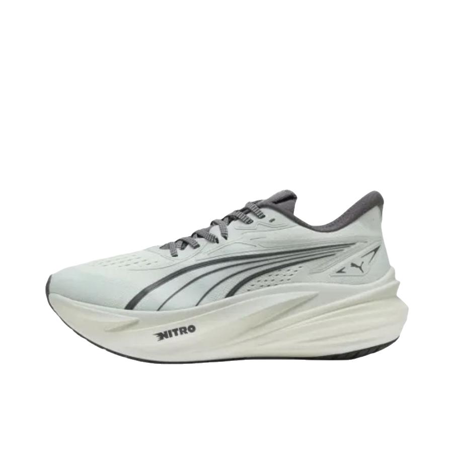 推荐商品：Puma/彪马 Magmax Nitro™ 2 跑鞋 柔软透气休闲厚底贴合回弹缓震防滑 薄荷灰 