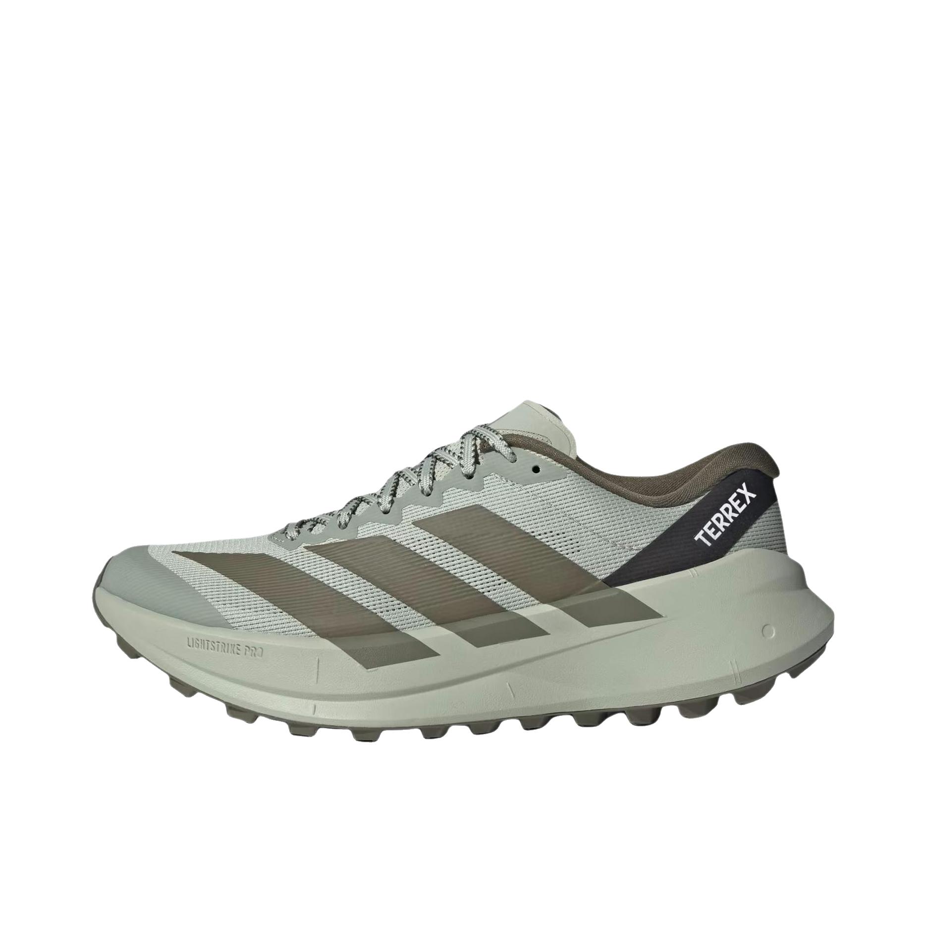推荐商品：adidas Terrex Agravic SL 跑鞋 稳定织物减震支撑 鼠尾草/绿色