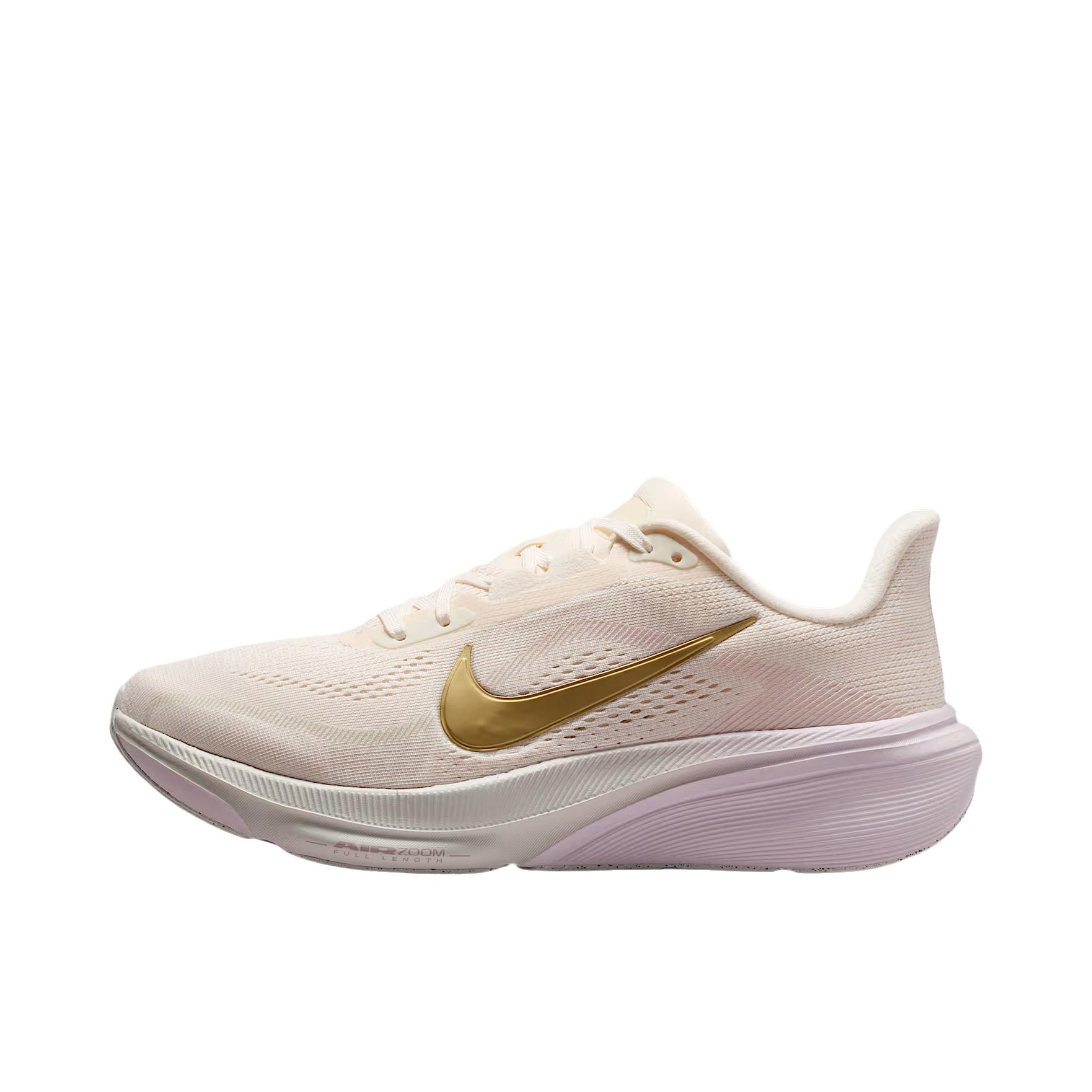 推荐商品：Nike Pegasus 飞马 42 跑鞋 缓震回弹舒适 粉笔色/云杉光环/漂白丁香/金属金
