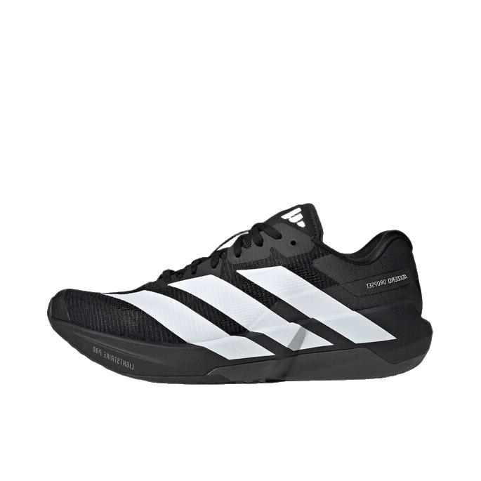 adidas ADIZERO DROPSET PRO TRAINER 训练鞋 系带圆头防滑 黑色/白色