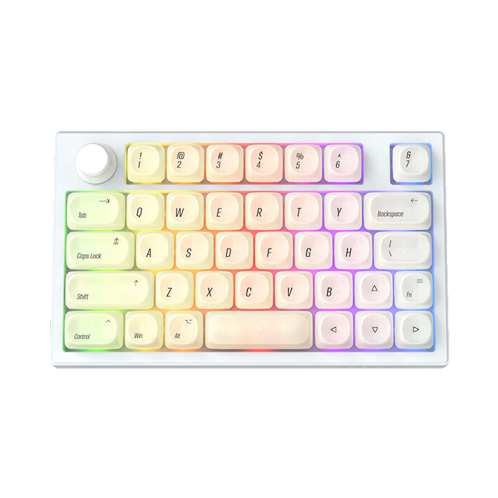 【电竞专用】Ajazz/黑爵 AK039 有线磁轴键盘 38键 单手 8K回报率 RT0.01低延迟 金属旋钮 苹果风
