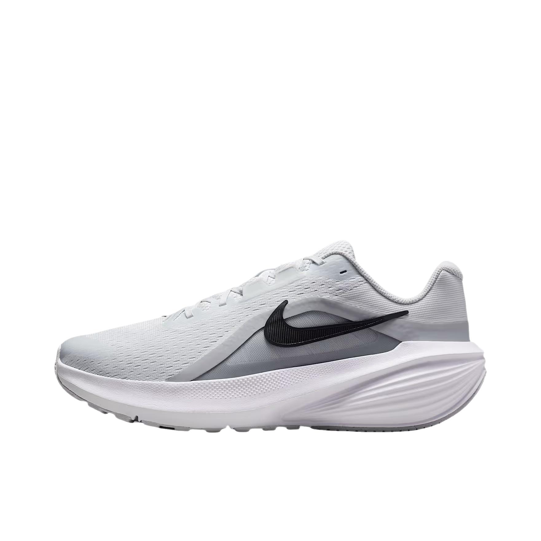 推荐商品：Nike Downshifter 14 跑鞋 时尚系带轻便透气回弹训练贴合缓震防滑 纯铂金/炭黑色/狼灰色/黑色