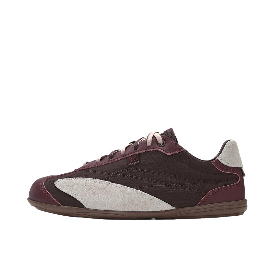 推荐商品：FILA/斐乐 Ritmo Slick LX 运动休闲鞋 百搭平跟系带橡胶 低帮/女款/棕石色/墙红色