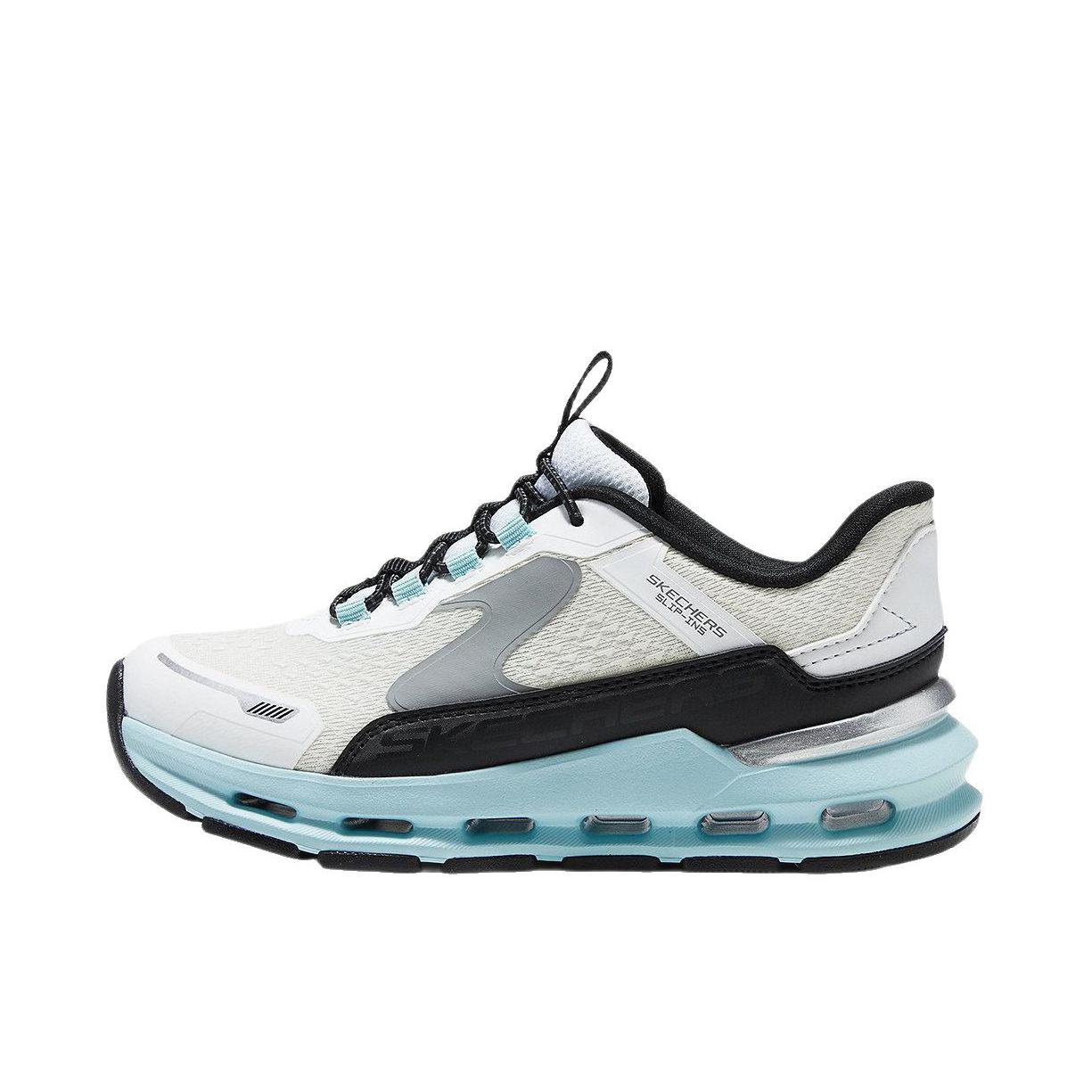 推荐商品：Skechers/斯凯奇 Glide Step 运动鞋儿童 轻质透气耐磨 大童/白色/蓝色