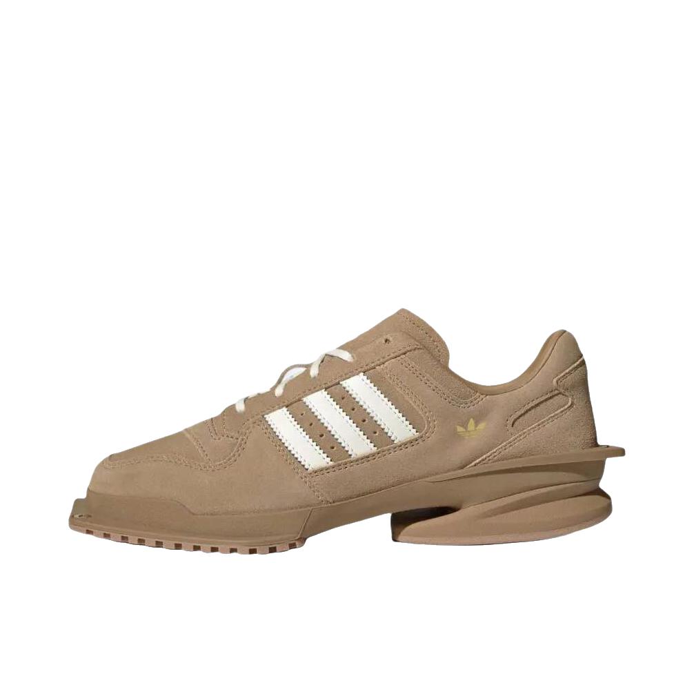 推荐商品：adidas Originals FORUM CUBISM 运动休闲鞋 系带厚底方头贴合 FORGET-ME-NOTS联名/米色