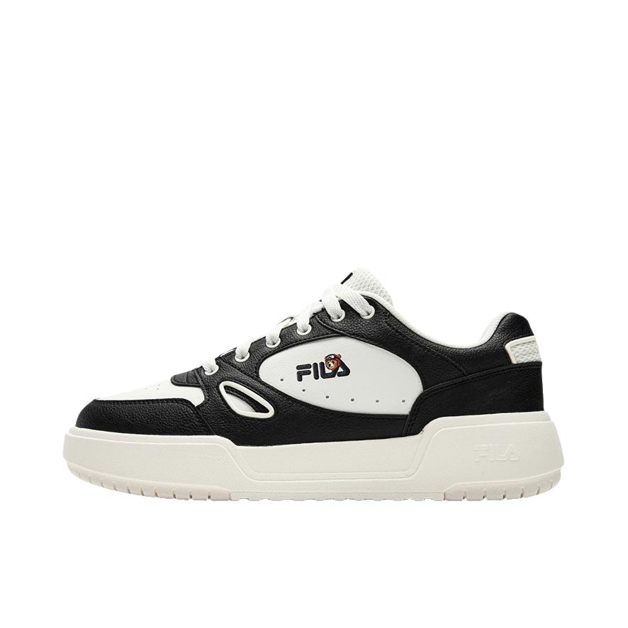 推荐商品：FILA/斐乐 CAMPUS 1S 板鞋 低帮圆头系带复古支撑增高 雪白色/鱼子灰