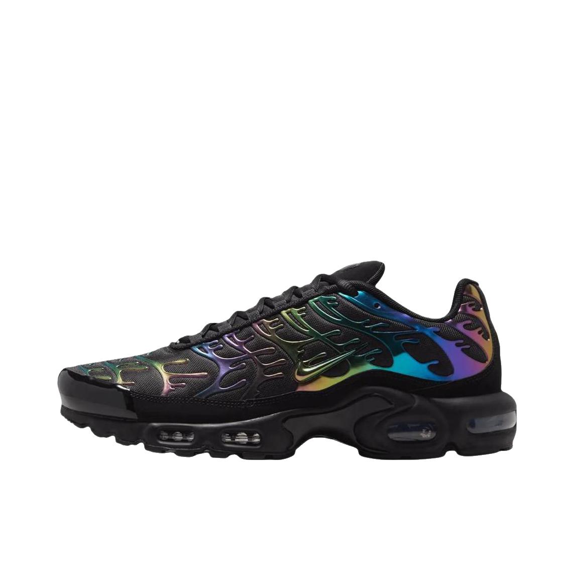推荐商品：Nike Air Max Plus 跑鞋 休闲舒适轻便网布透气防滑耐磨气垫缓震包裹性贴合圆头 暗黑色/紫色
