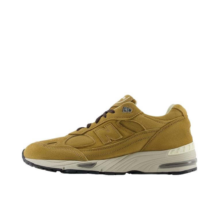 推荐商品：New Balance 991 跑鞋 舒适减震防滑耐磨织物网布透气经典复古休闲运动百搭通勤贴合 D宽/卡其色
