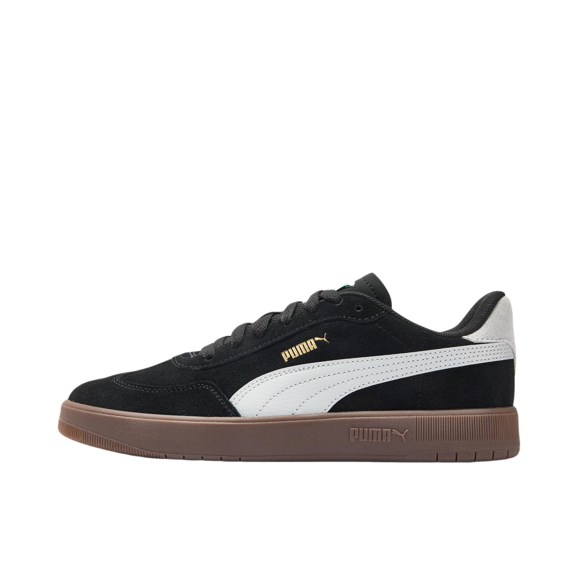 推荐商品：Puma/彪马 ASCENSO SUEDE 板鞋 T头鞋 德训鞋 复古系带低帮薄底 黑色/浅灰色/金色